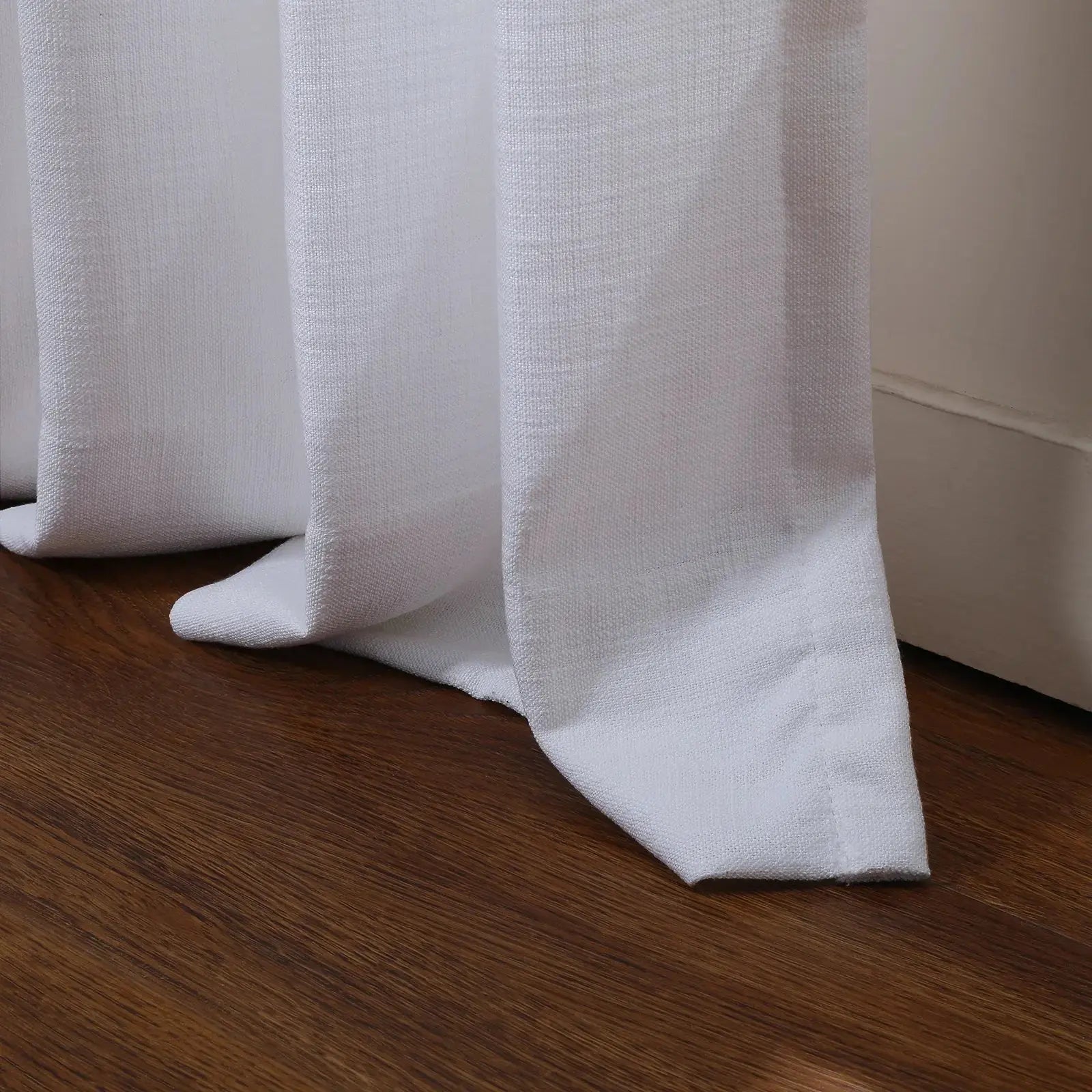 Premium Isabella Cotton Pinch Pleat Drapery Panels - Unlined Classic Curtains for Living Room, Bedroom & Dining Room Decor