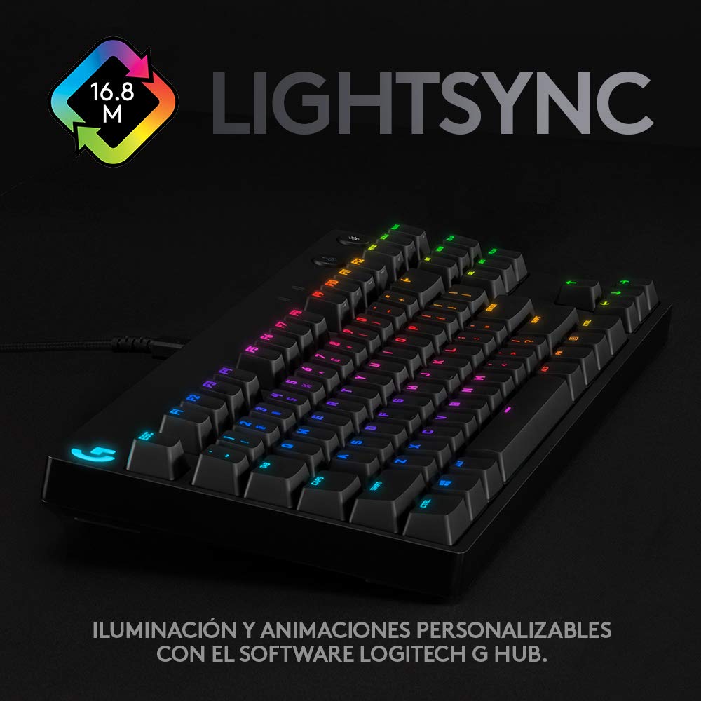 Logitech G Pro Mechanical Gaming Keyboard - Black (ES Layout) | High-Performance for Competitive Gaming & Esports | Perfect for PC & Console Gamers