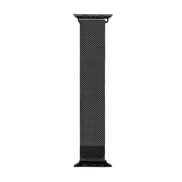 3sixT Stainless Steel Mesh Apple Watch Band for 42mm/44mm - Black - Elegant & Durable Replacement Strap for Workouts, Office & Daily Wear
