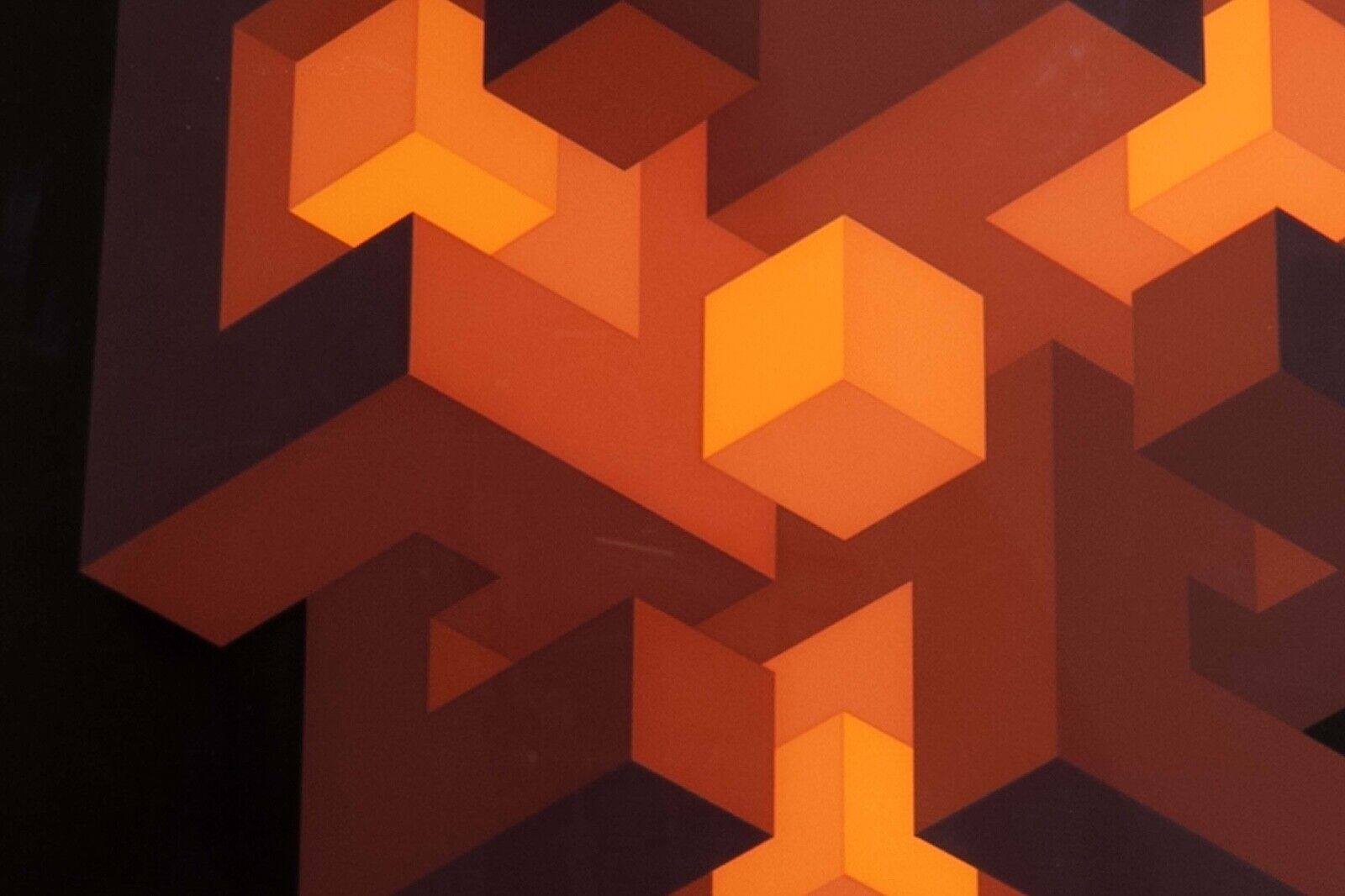 Brian Halsey Triune Serigraph 4/75 State 1/11 - Signed & Framed Limited Edition Art Print - Perfect for Home Decor, Office Wall Art & Gift for Art Collectors