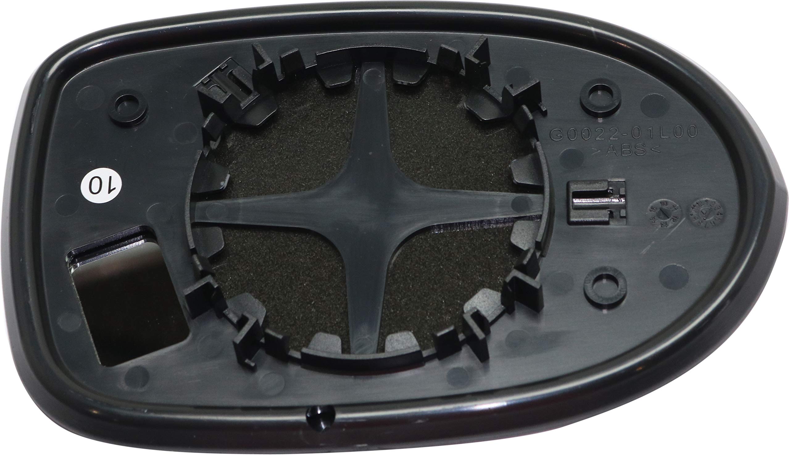 2007-2012 Dodge Caliber Driver Side Mirror Glass Replacement - Kool Vue Non-Heated Mirror with Backing Plate - Perfect for Safe Driving & Easy Installation