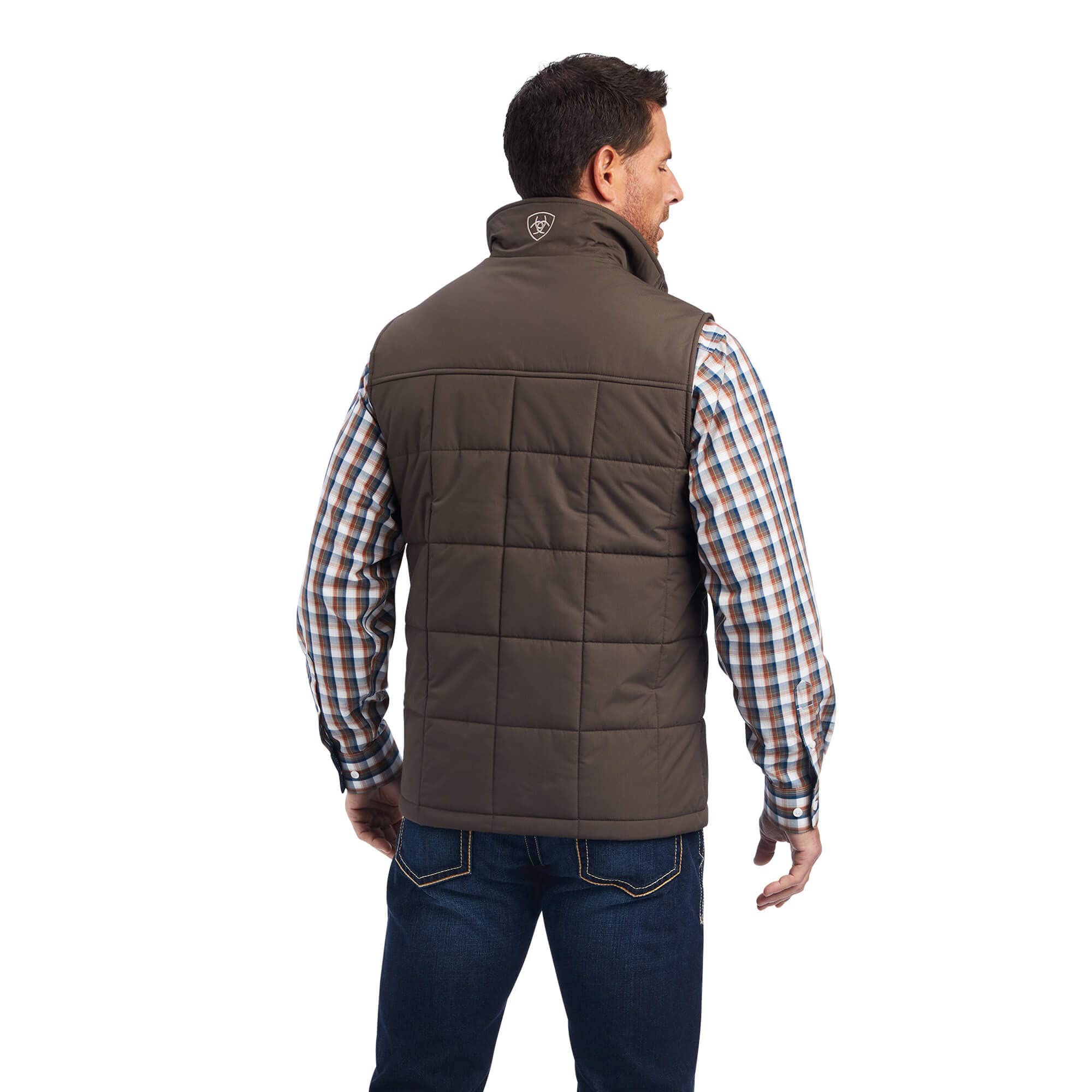 ARIAT Men's Crius Insulated Vest - Lightweight Winter Puffer Jacket for Outdoor Activities, Hunting & Casual Wear