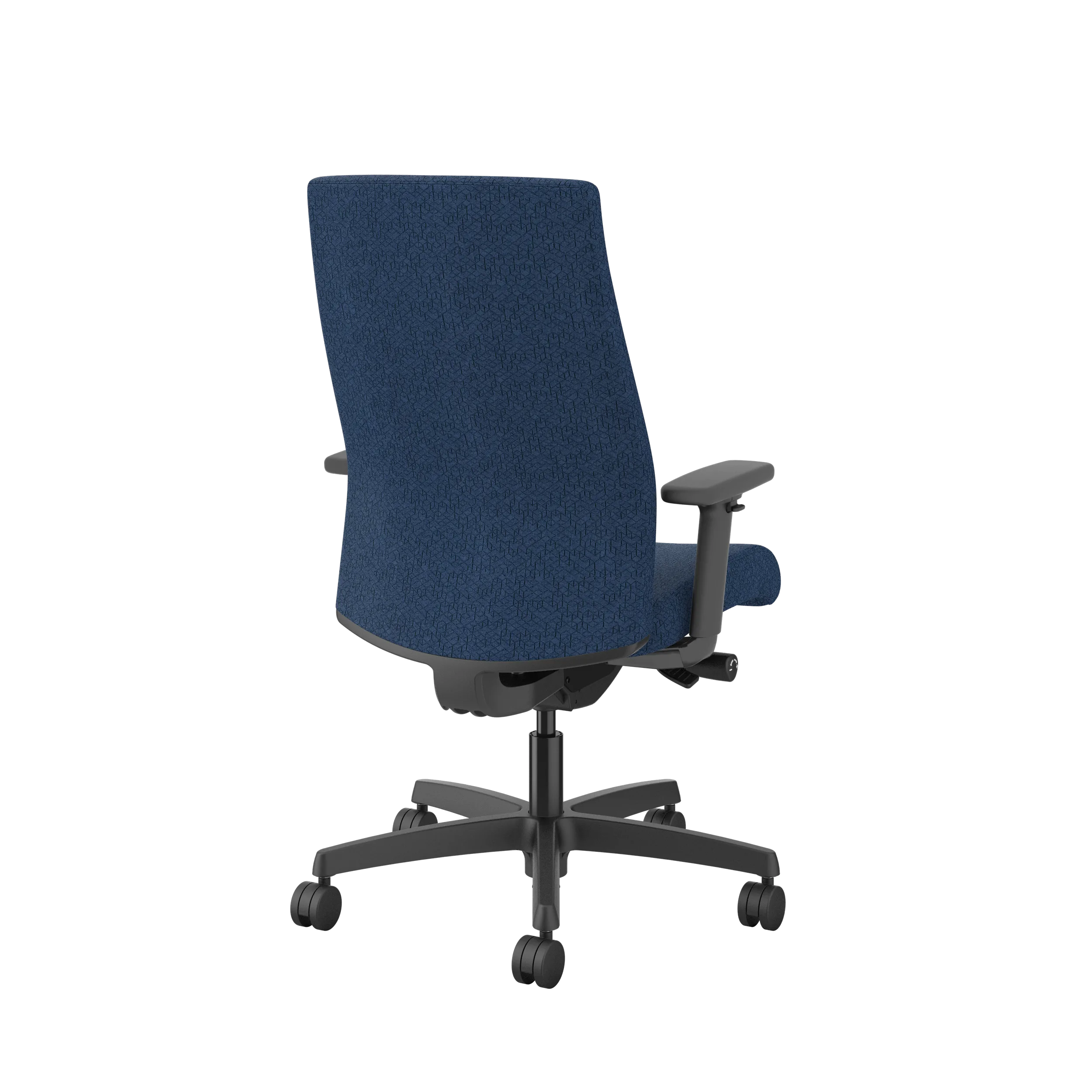 HON Ignition Upholstered Mid Back Office Chair - Ergonomic Mesh Task Chair with Adjustable Lumbar Support for Home & Office Workspace - Perfect for Long Hours of Computer Work and Video Conferencing