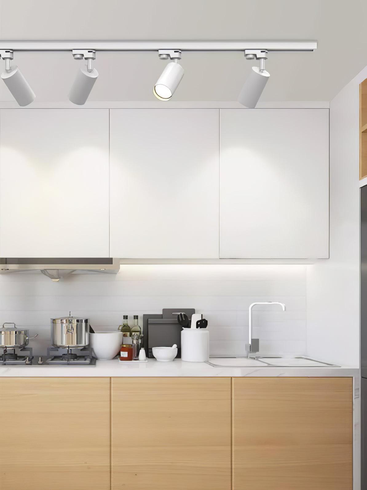 Adjustable Spotlight Track Ceiling Light - Dimmable LED Fixture for Modern Home & Office Lighting | Perfect for Living Room, Kitchen, and Retail Spaces