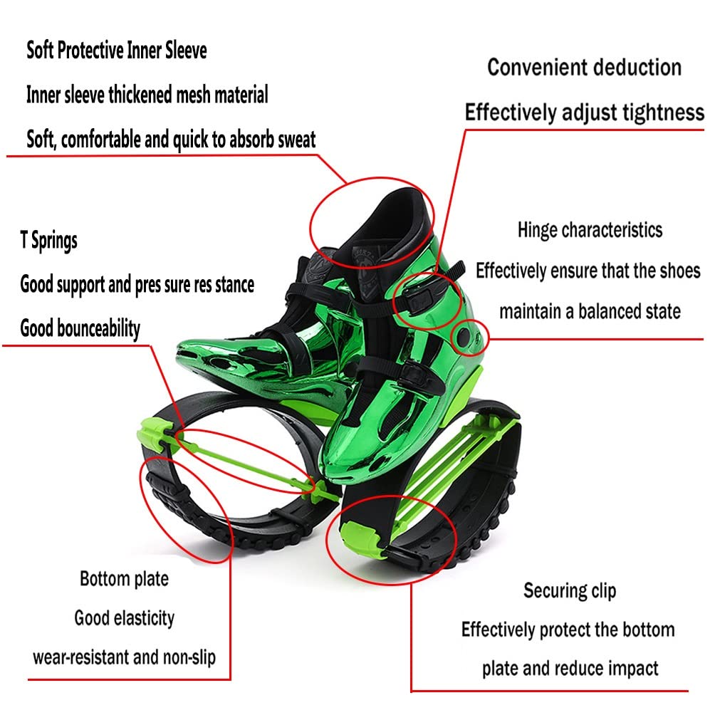 Kangaroo Jumping Shoes - Anti-Gravity Fitness Stilts for Exercise & Workouts | Bounce Shoes for Parkour, Trampoline Training & Outdoor Sports