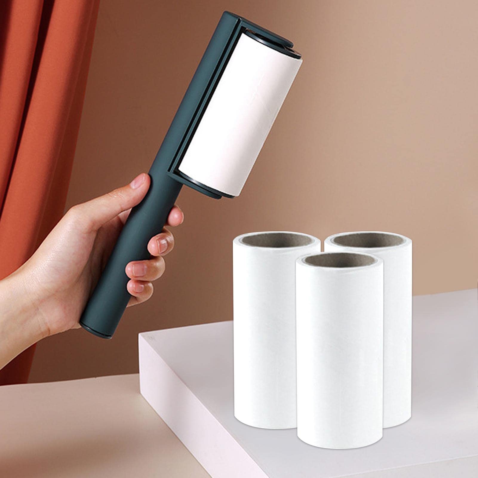 Sticky Roller Lint Remover - Pet Hair & Dust Cleaner for Clothes, Carpet