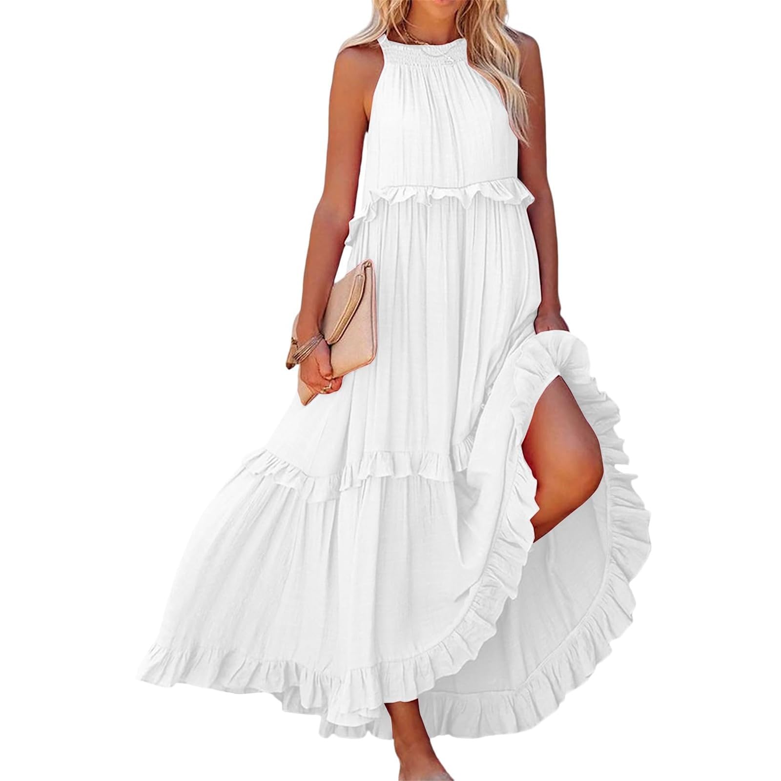 Elegant Summer Maxi Dresses for Women - Wedding Guest, Graduation & Formal Party Long Dresses - Plus Size Casual Elegant Wear - Perfect for Beach Weddings, Garden Parties & Special Occasions