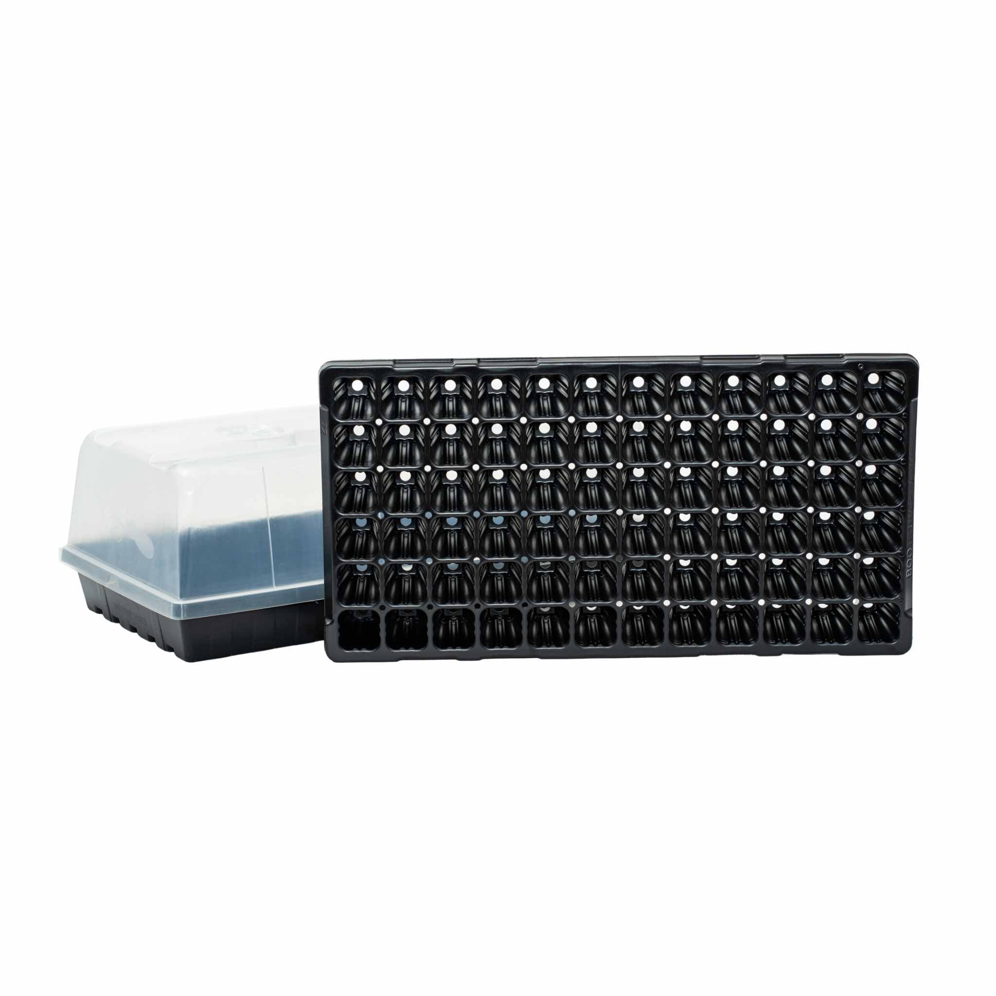 Bootstrap Farmer 10-Pack Seed Starter Kit - 72 Cell Extra Strength Trays with 1020 Tray & Humidity Dome for Seedling Germination | Indoor Gardening, Hydroponics, Organic Farming, Home Greenhouse Planting