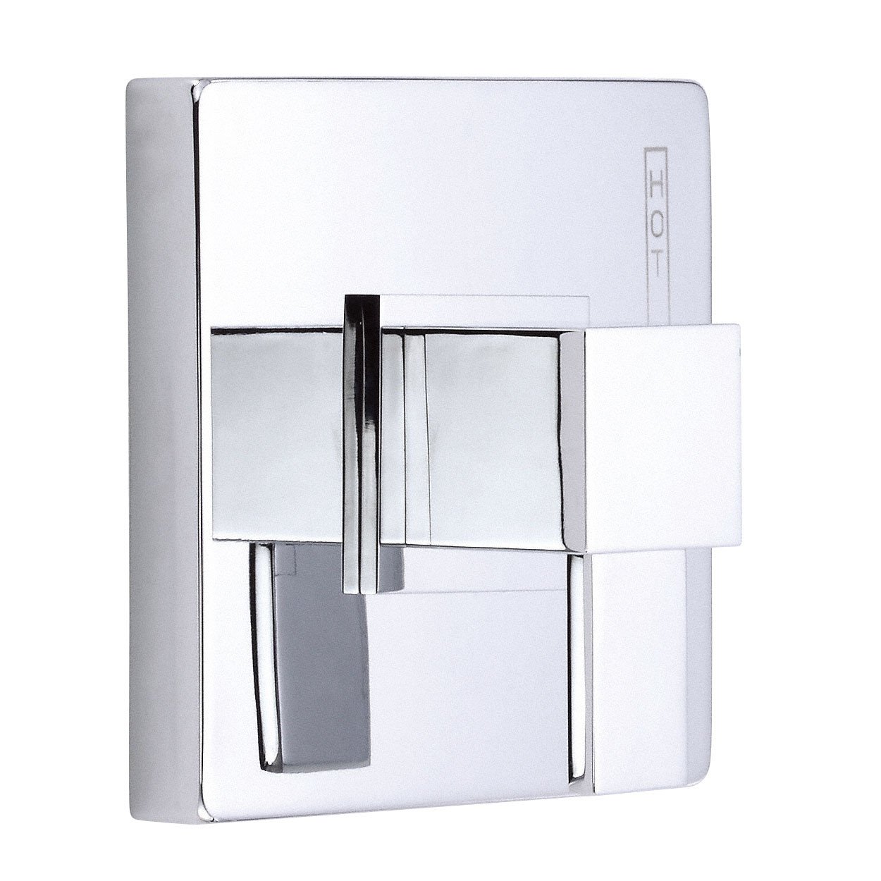 Danze Reef Chrome Single Handle Pressure Balance Square Shower Faucet with Rough-in Valve - Modern Bathroom Fixture for Spa-Like Shower Experience