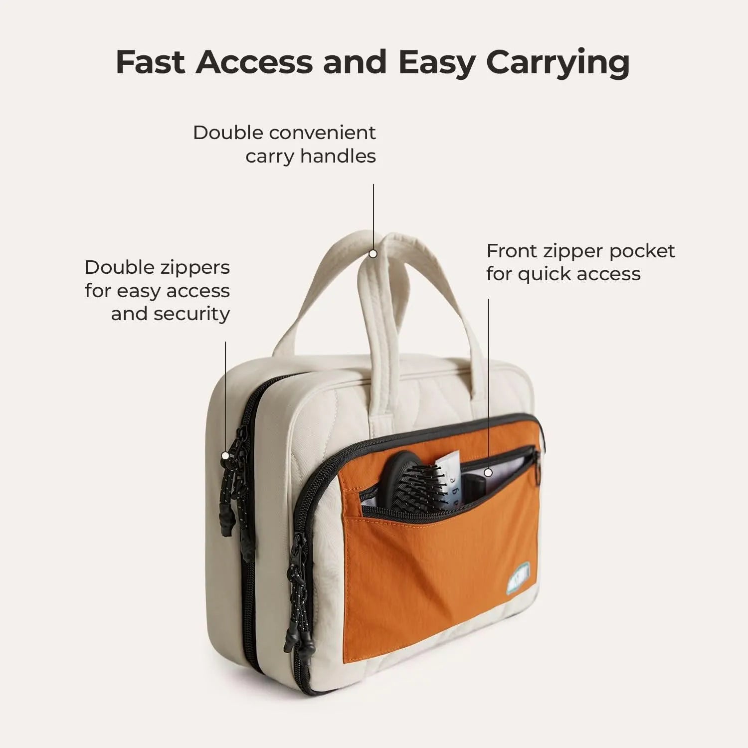 Paz Hanging Toiletry Bag for Travel - Waterproof Cosmetic Organizer with Multiple Pockets - Perfect for Bathroom, Camping & Gym Essentials Storage