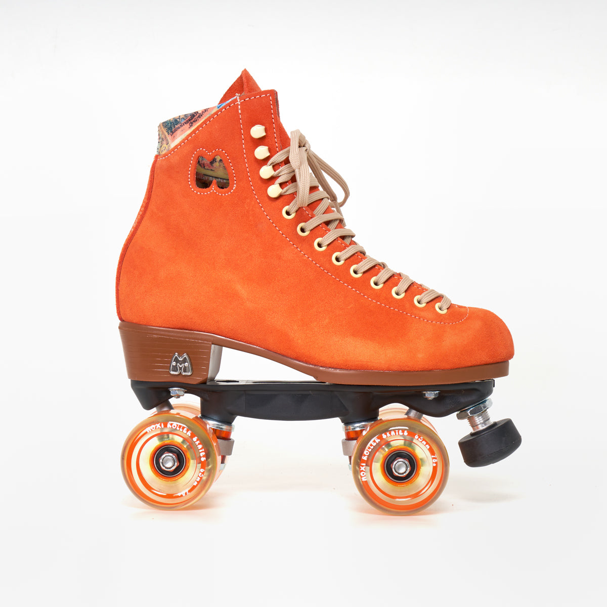 Moxi Lolly Clementine Roller Skates for Women - Orange Outdoor & Indoor Quad Skates with Premium Wheels - Perfect for Rink, Park, Street Skating and Roller Derby