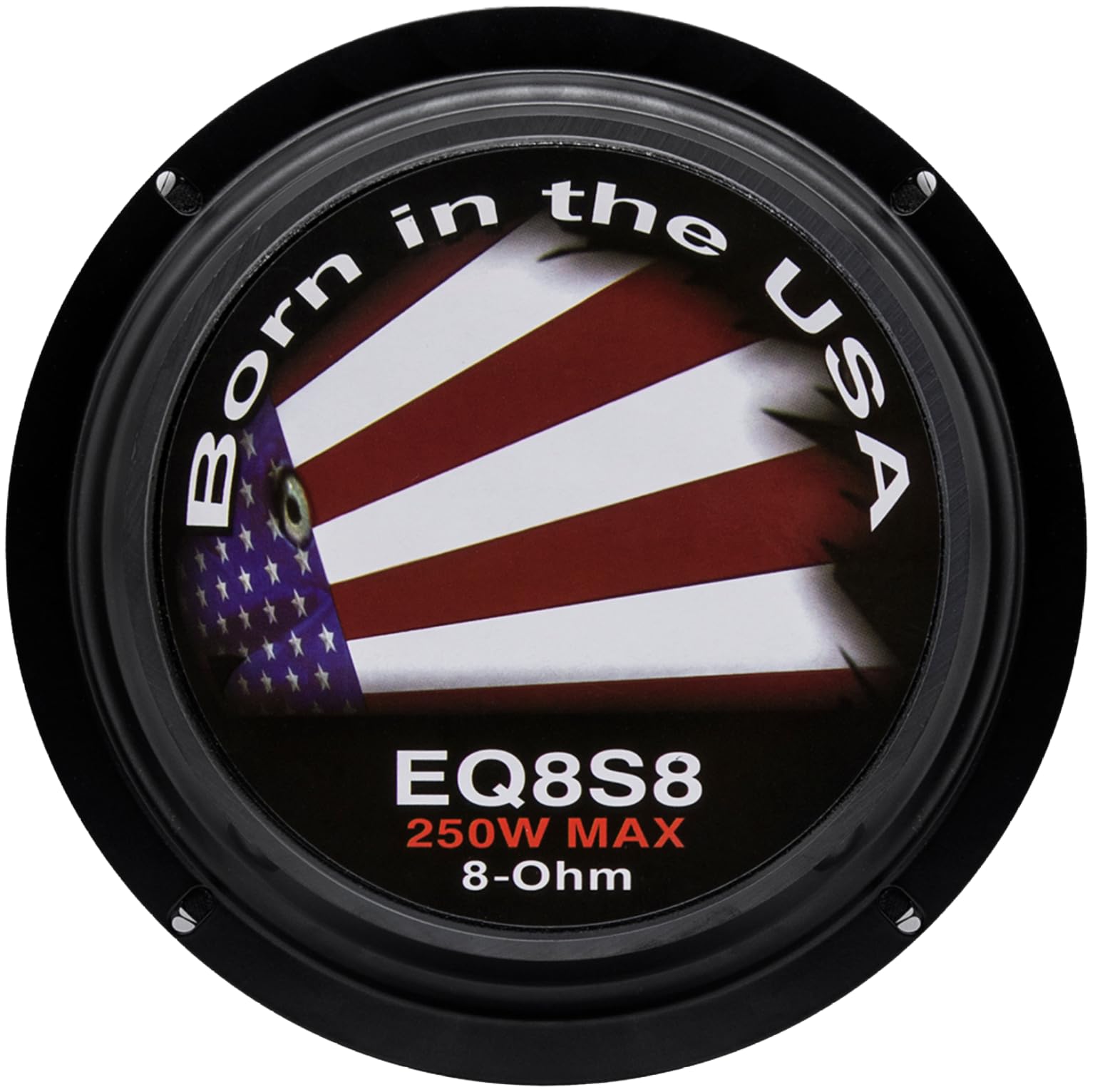 EARTHQUAKE Sound PR-EQ8S8 8-Inch 8-Ohm Cloth Surround Speakers - Sealed Basket Design, 250W Max Power (Pair) - Perfect for Home Theater, Studio Monitoring, and Car Audio Systems