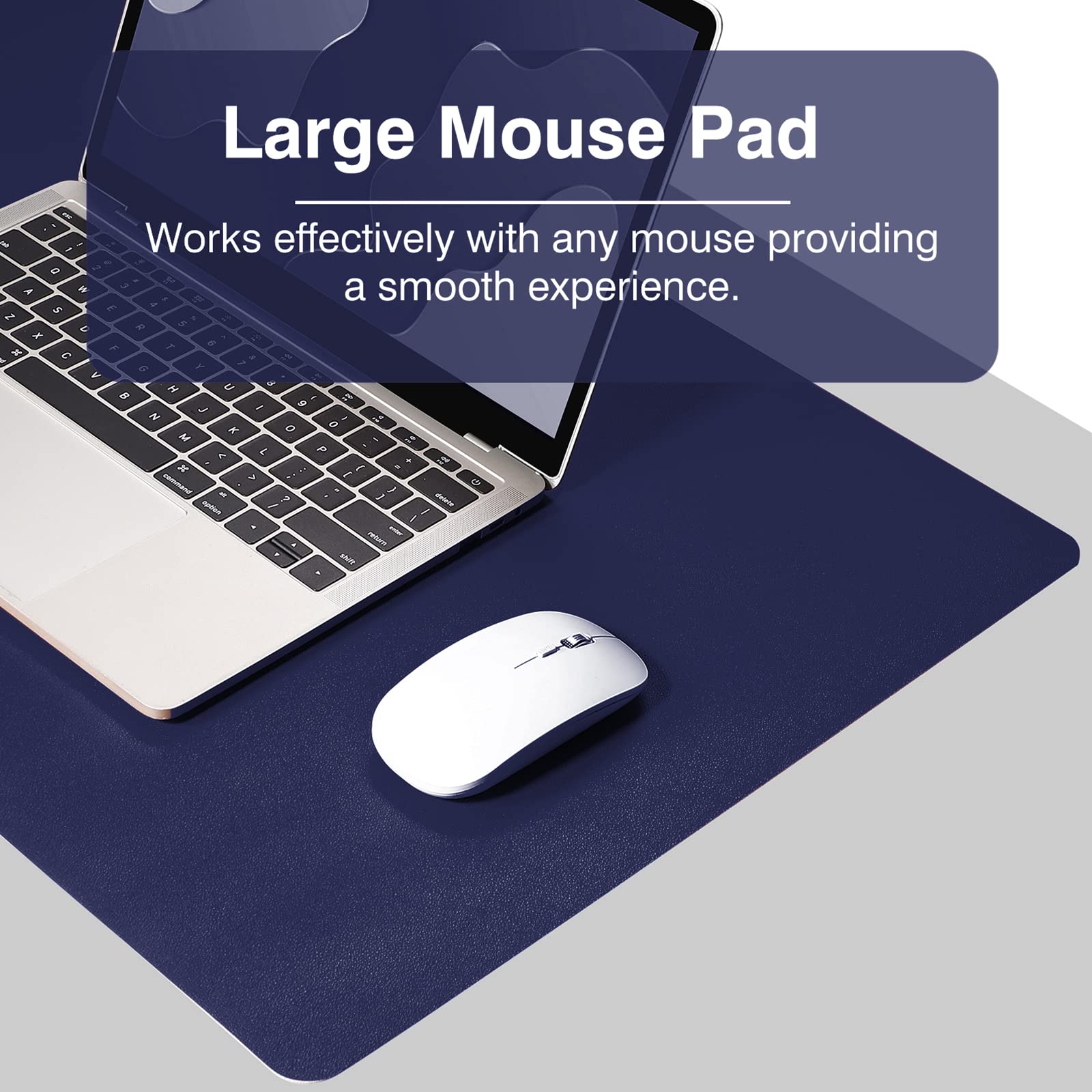 TOWWI Large Dual-Sided Leather Desk Pad - 36