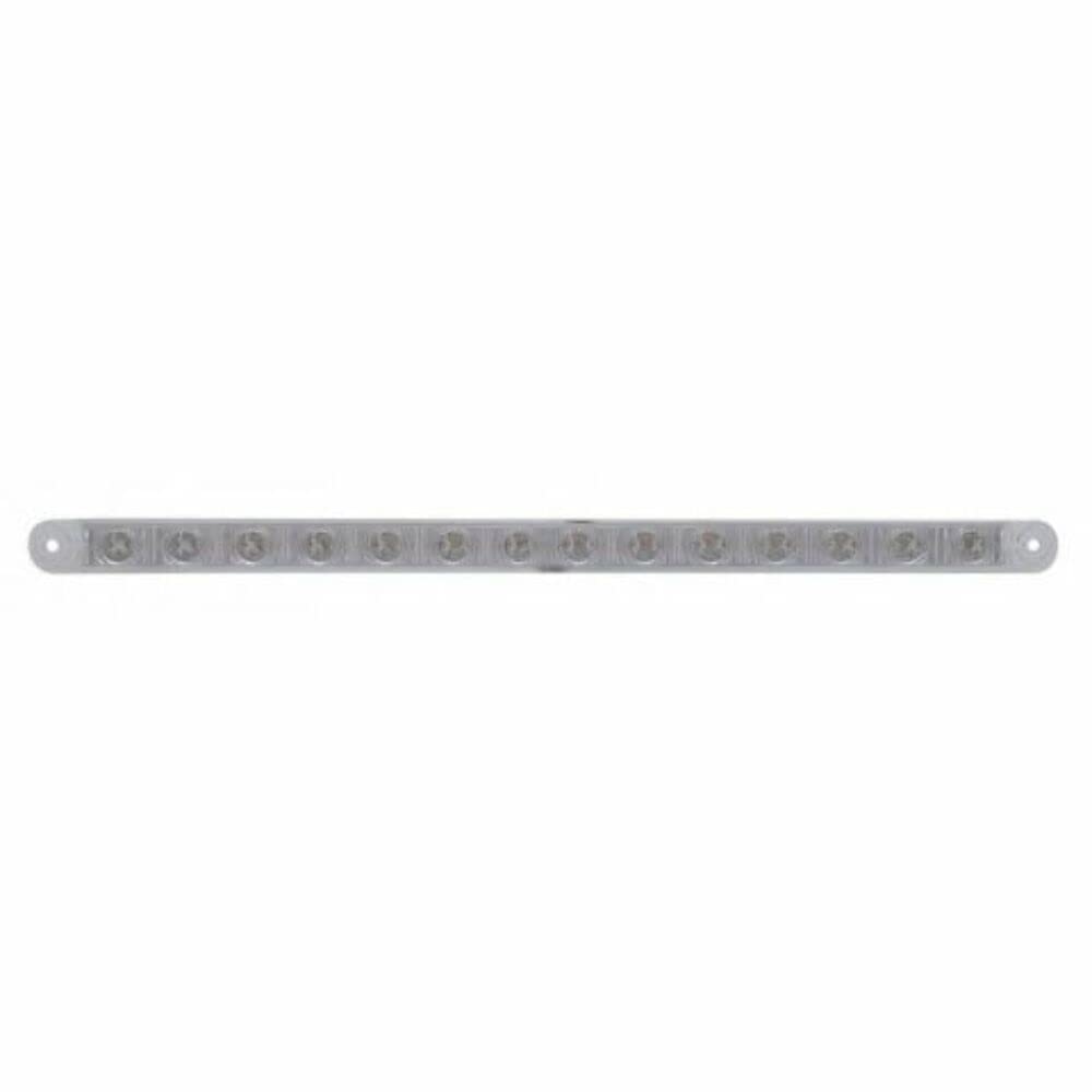 United Pacific 37899B Sequential LED Light Bar - 14 Red LEDs, Clear Lens & Plastic Housing - Auxiliary Off-Road Lighting for Trucks, Jeeps & ATVs - Perfect for Night Driving & Emergency Vehicles