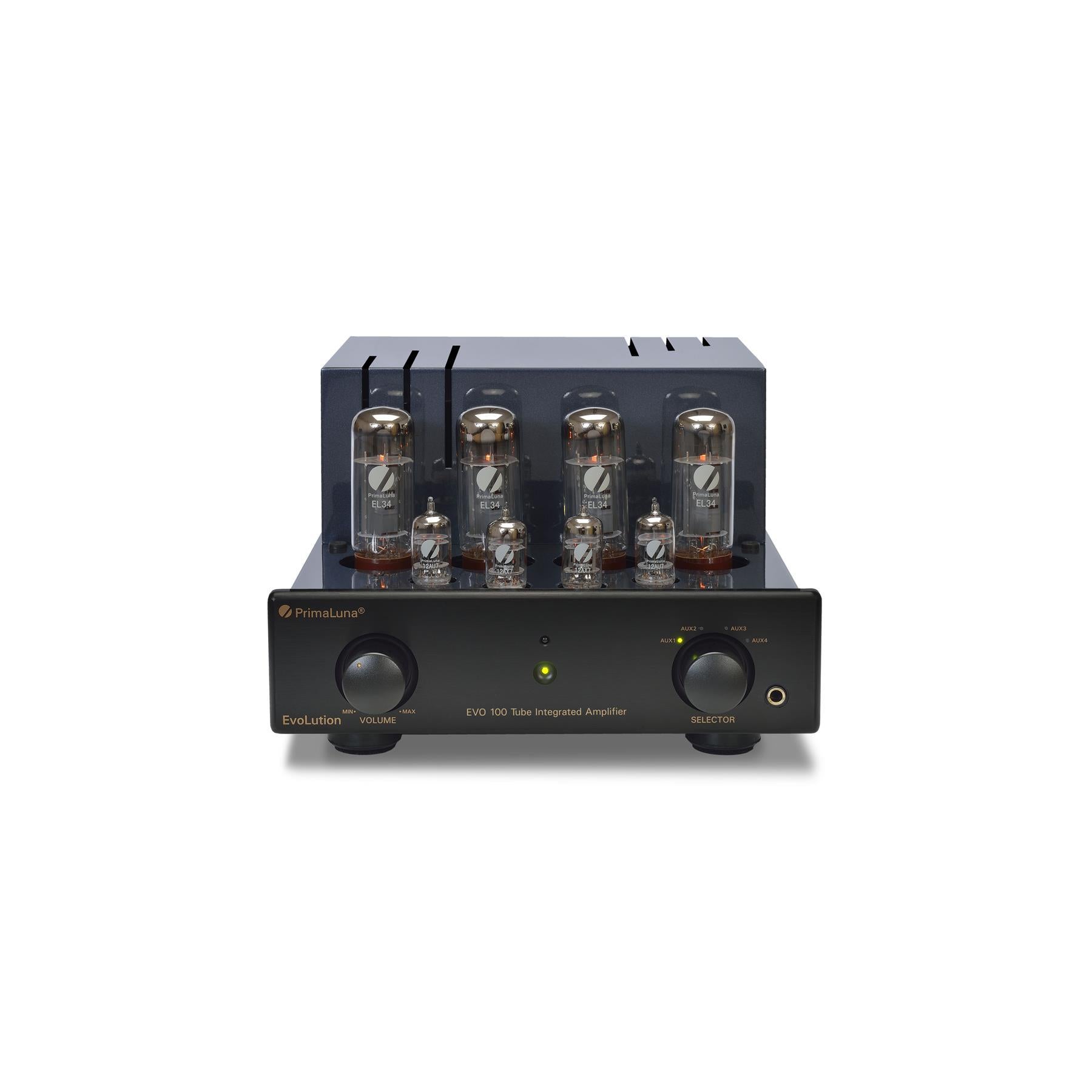 PrimaLuna EVO 100 Integrated Tube Amplifier - High-End Vacuum Tube Stereo Amp for Audiophiles | Perfect for Home Theater & Music Listening Rooms