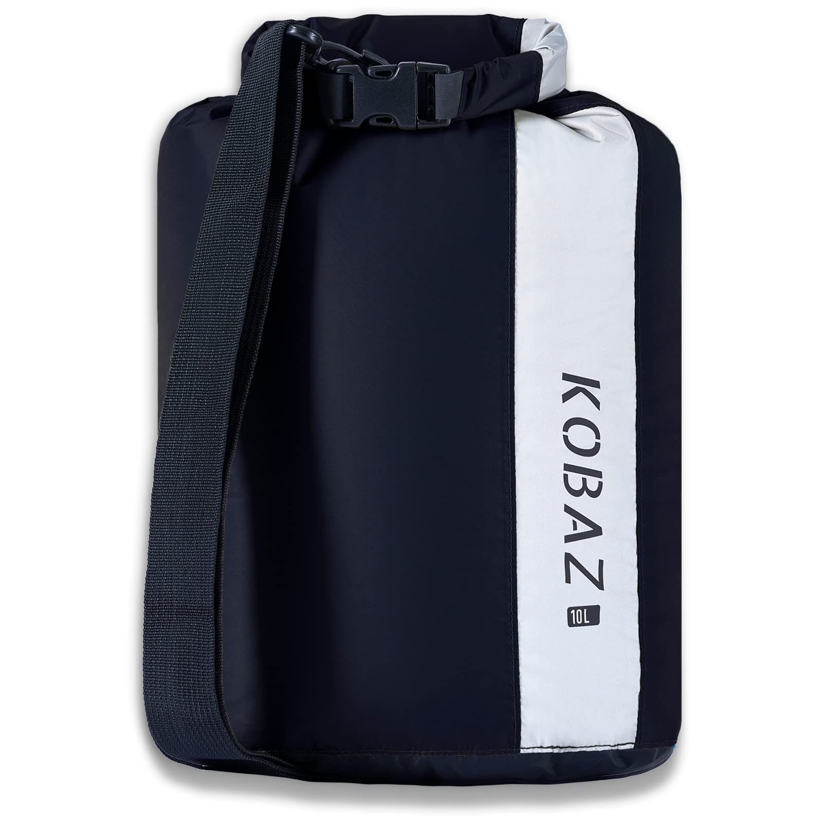 KOBAZ Waterproof Dry Bags [10L/20L/35L] with Shoulder Strap - Lightweight Roll Top Dry Sack for Kayaking, Hiking, Camping & Outdoor Adventures - Perfect for Water Sports, Beach Trips and Emergency Preparedness