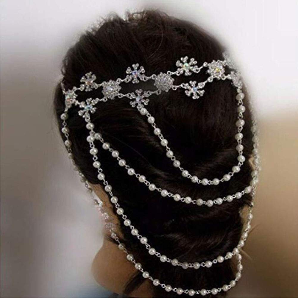 Elegant Suoirblss Lady Tassel Shoulder Body Chain - Imitation Pearl & Rhinestone Bridal Jewelry for Weddings, Parties & Special Occasions | Perfect for Brides, Prom & Evening Events