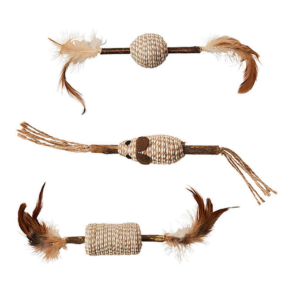 Organic Silver Vine Stick Cat Toy - Natural & Safe Catnip Alternative for Play & Dental Health - Perfect for Indoor Cats & Kittens (Great for Teething & Playtime)
