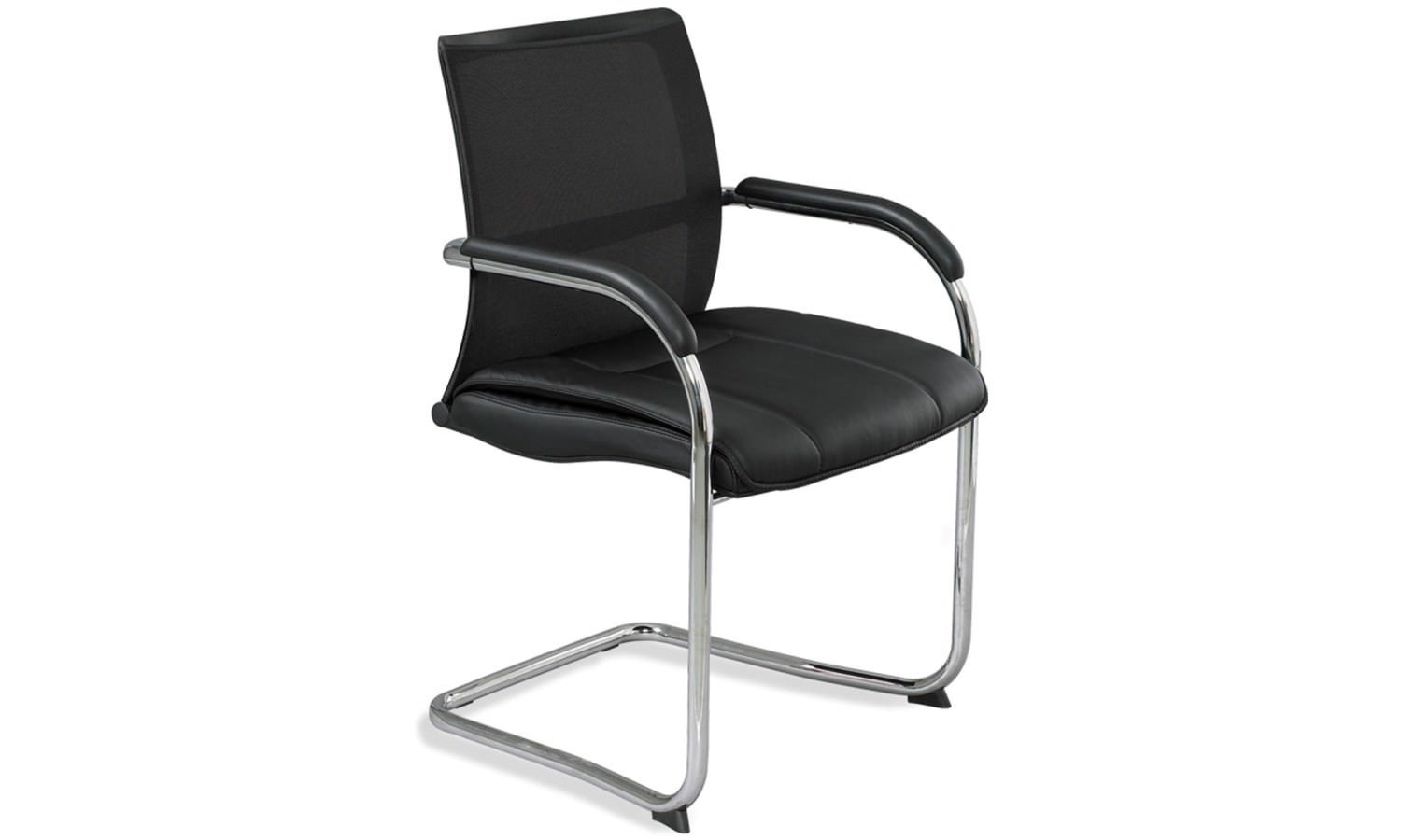 Kookaburra Visitor Chair with Cantilever Base & Mesh Back - Ergonomic Office Guest Chair for Waiting Rooms, Lobbies, and Reception Areas