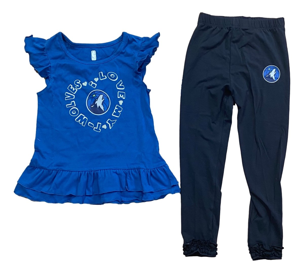 Minnesota Timberwolves Kids Two-Piece Outfit Set - Boys Basketball Jerseys & Shorts for Game Day & Fan Wear