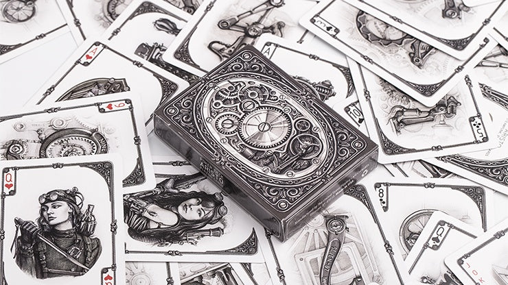 ARISTO Steampunk Playing Cards - Vintage Style Deck for Poker, Magic Tricks & Collectors | Perfect for Game Nights, Gifts & Themed Events