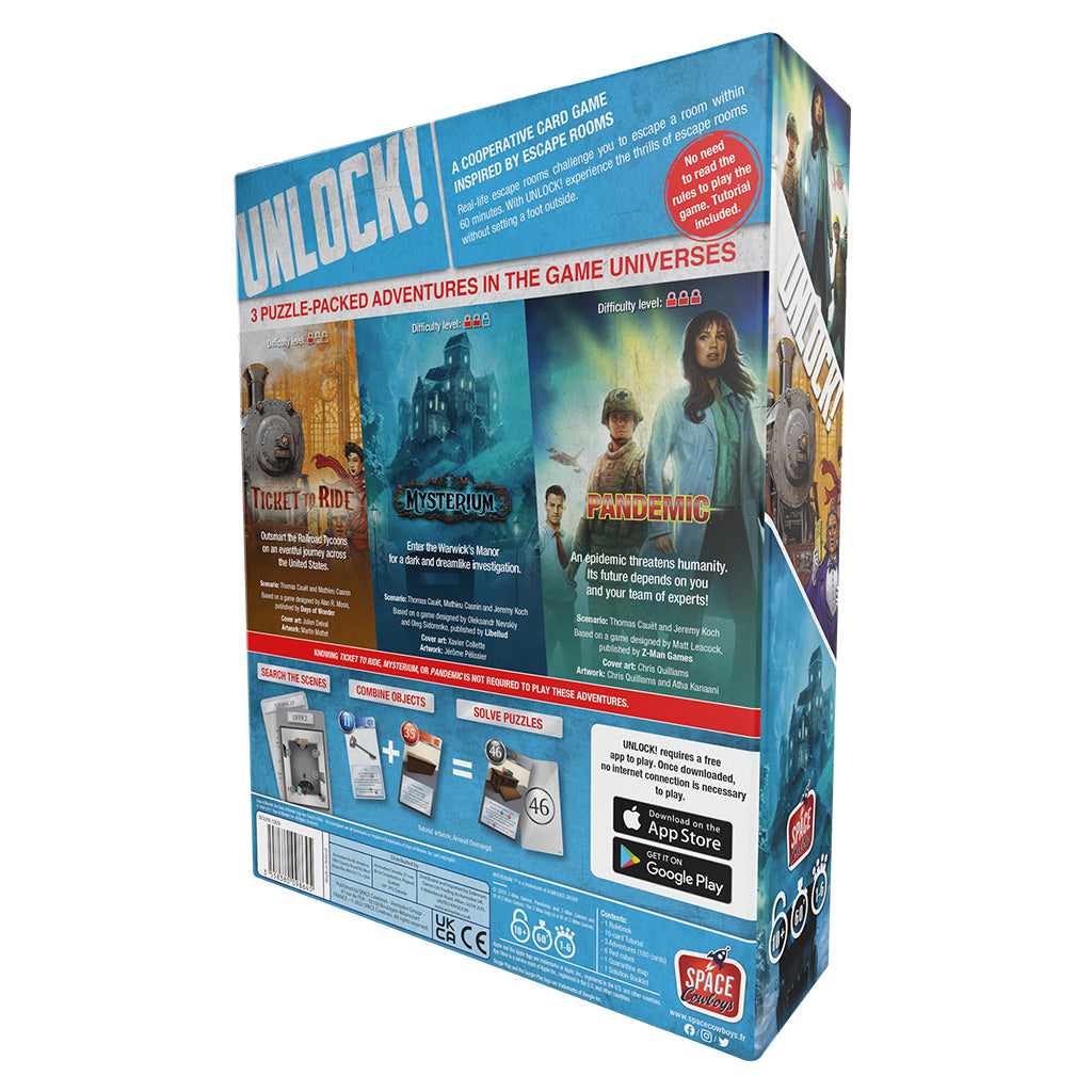 UNLOCK! Adventure Board Game - Escape Room Game for Family & Friends - Perfect for Game Nights & Team Building Activities