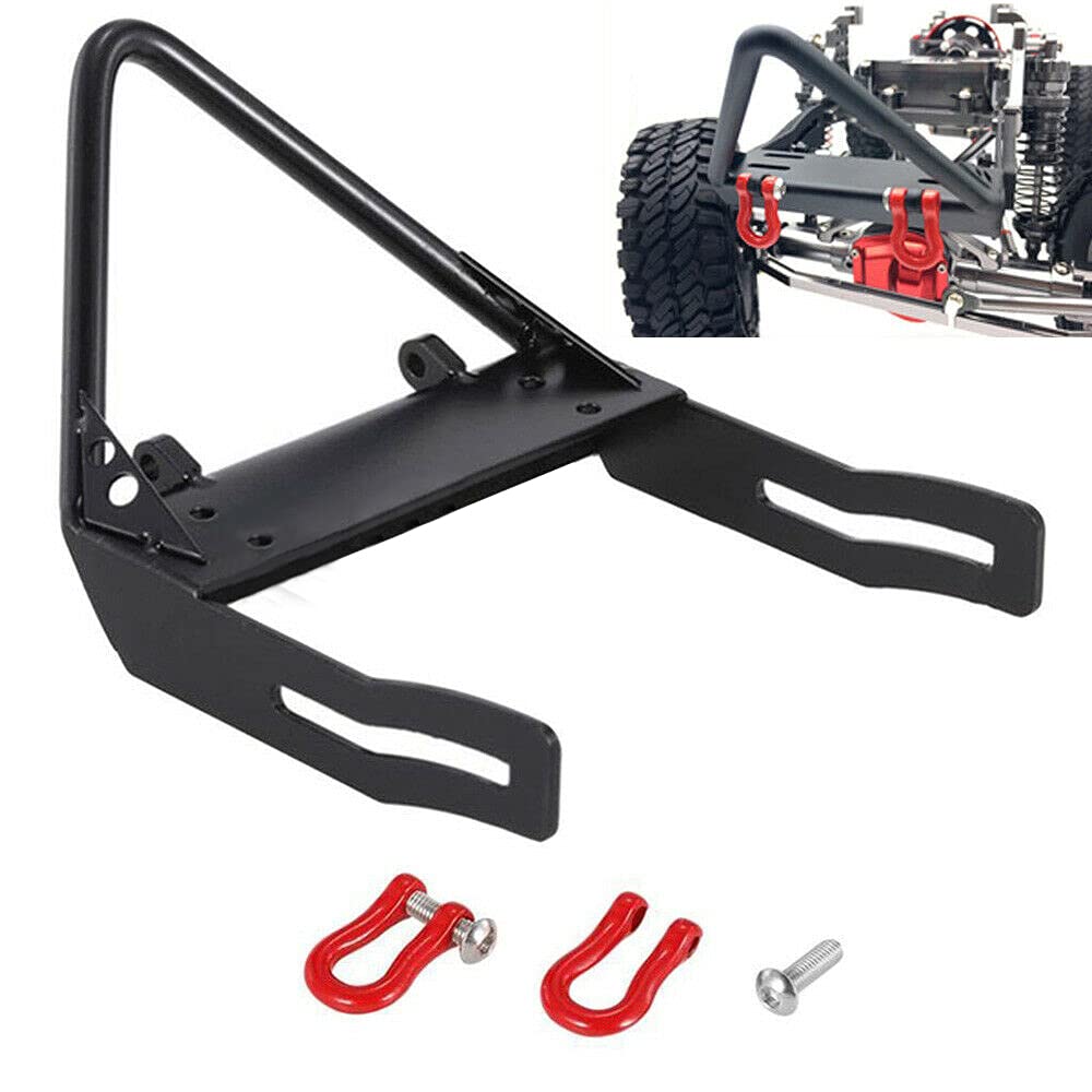 YZtree Heavy-Duty Metal Front Bumper for 1/10 Axial RC4WD SCX10 RC Crawler Car - Durable RC Car Bumper Replacement Part for Off-Road Adventures & Rock Crawling
