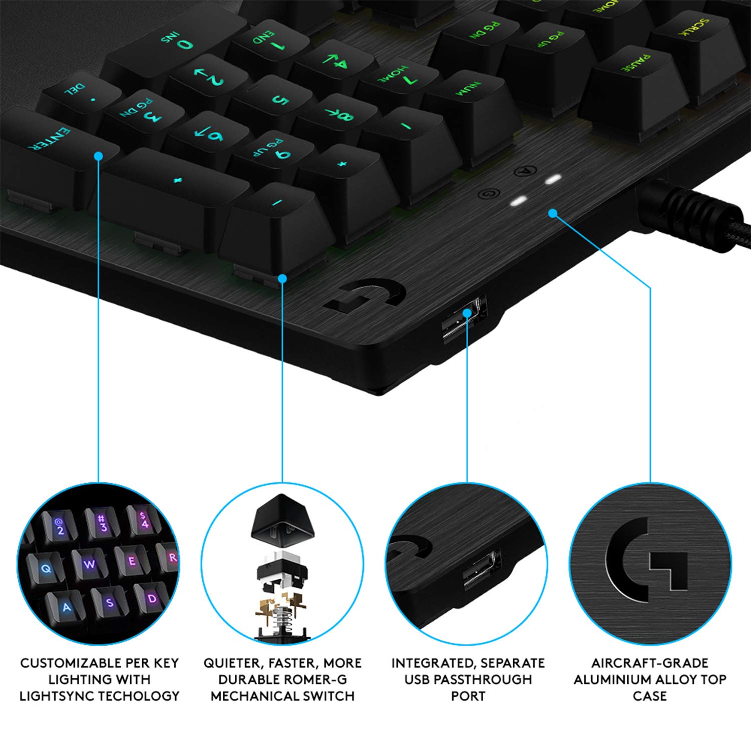 Logitech G512 Carbon Mechanical Gaming Keyboard & G502 HERO Wired Gaming Mouse Combo - RGB Backlit, On-Board Memory, 11 Programmable Buttons for PC/Mac - Perfect for FPS, MOBA & Esports Gaming