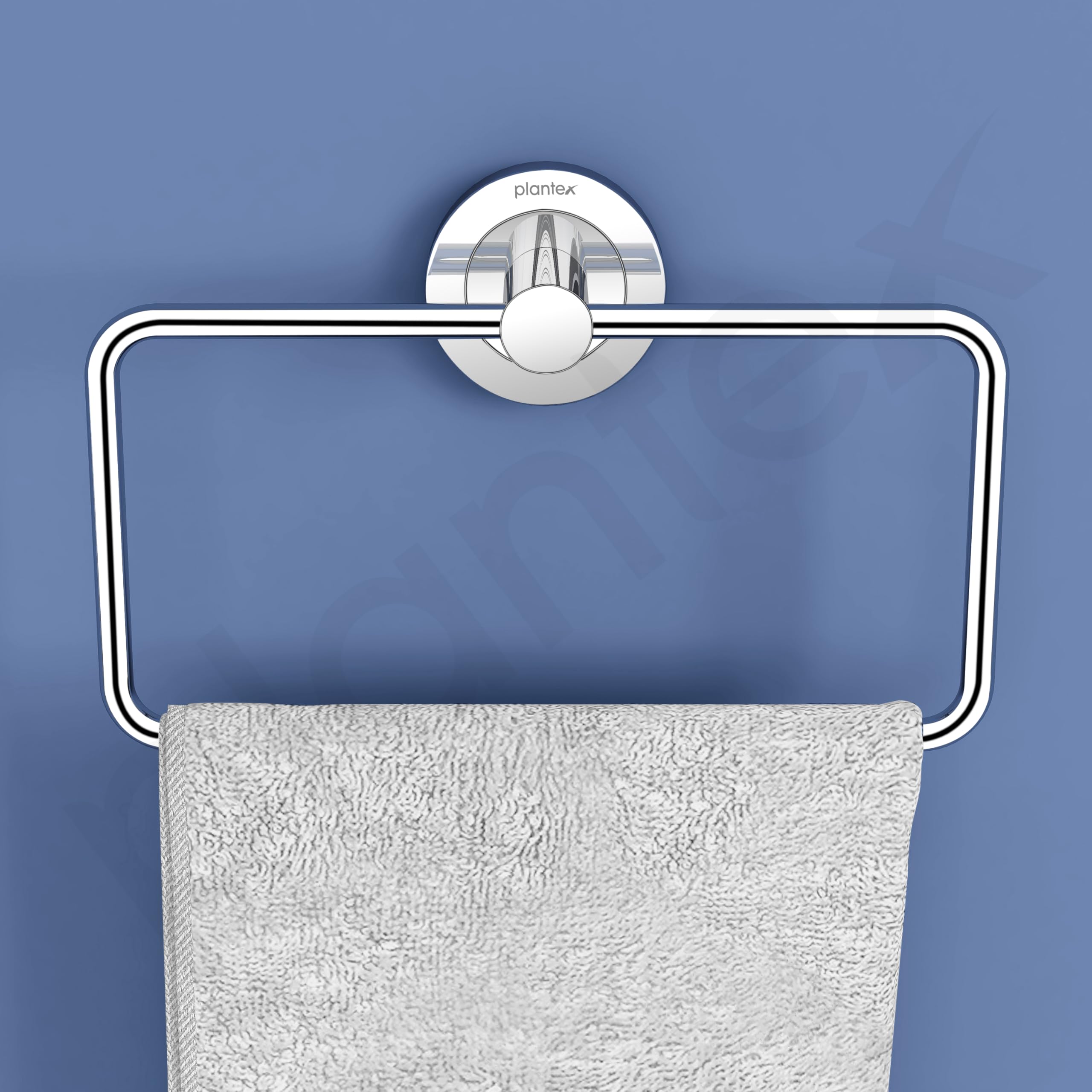 Stainless Steel Towel Ring Holder for Bathroom - Chrome Rectangular Towel Hanger for Wash Basin, Napkin Holder & Bathroom Accessories - Perfect for Kitchen, Spa, Hotel & Home Decor