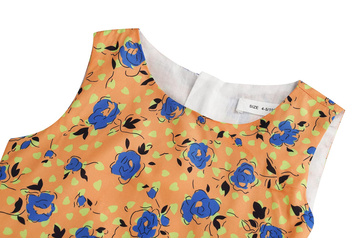 Bonny Billy Girls Vintage Floral Swing Dress - Elegant Kids Party Dress for Birthday, Tea Party & Special Occasions