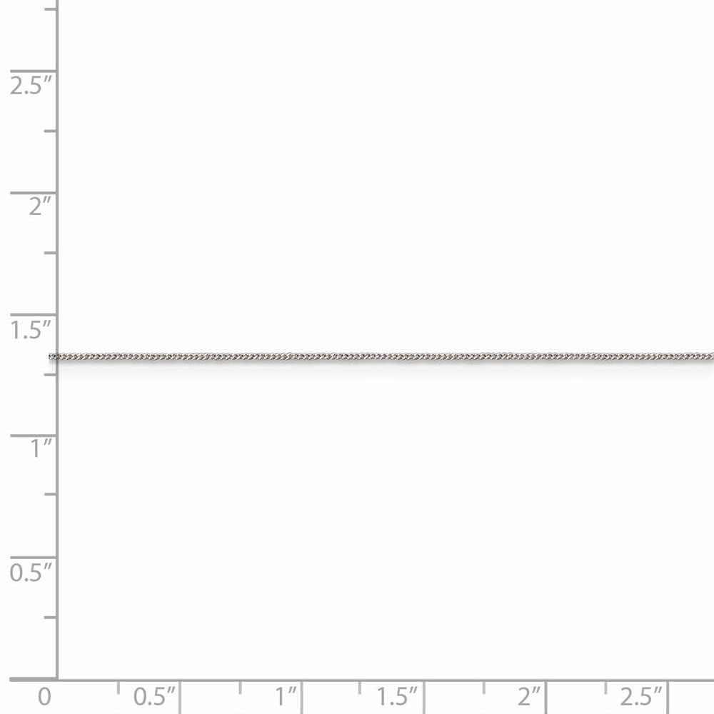 Sterling Silver 0.5mm Curb Chain Necklace for Women & Men - Durable & Hypoallergenic Jewelry for Everyday Wear, Gifts & Special Occasions
