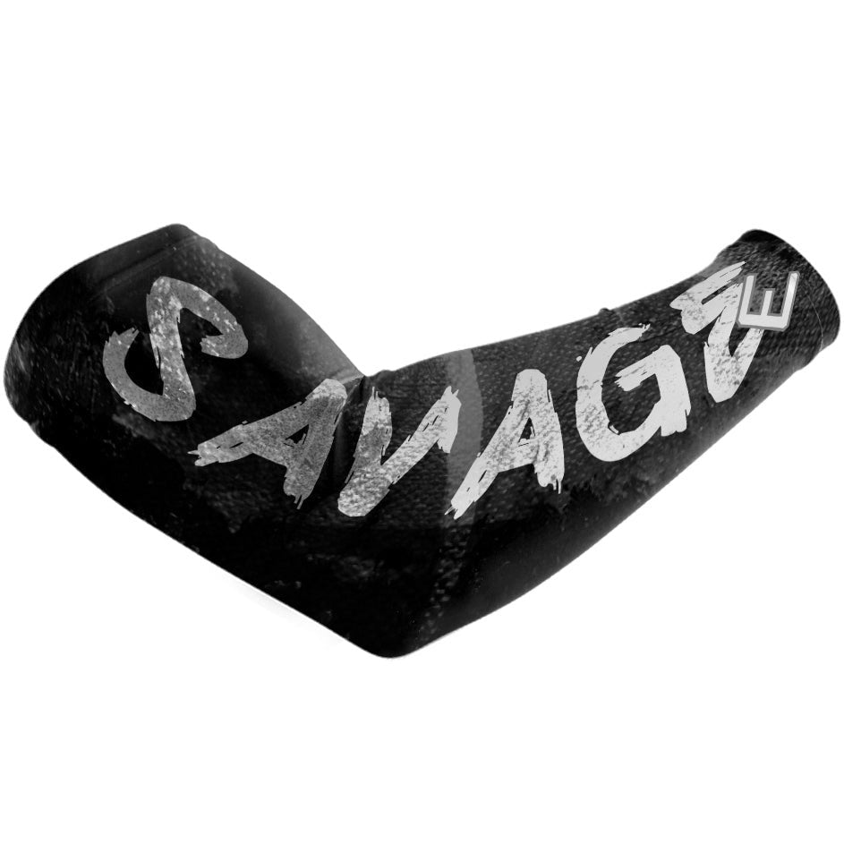 Savage Arm Sleeve - Compression Sleeves for Men & Women - Basketball, Gym, Running, Sports - UV Protection & Muscle Support