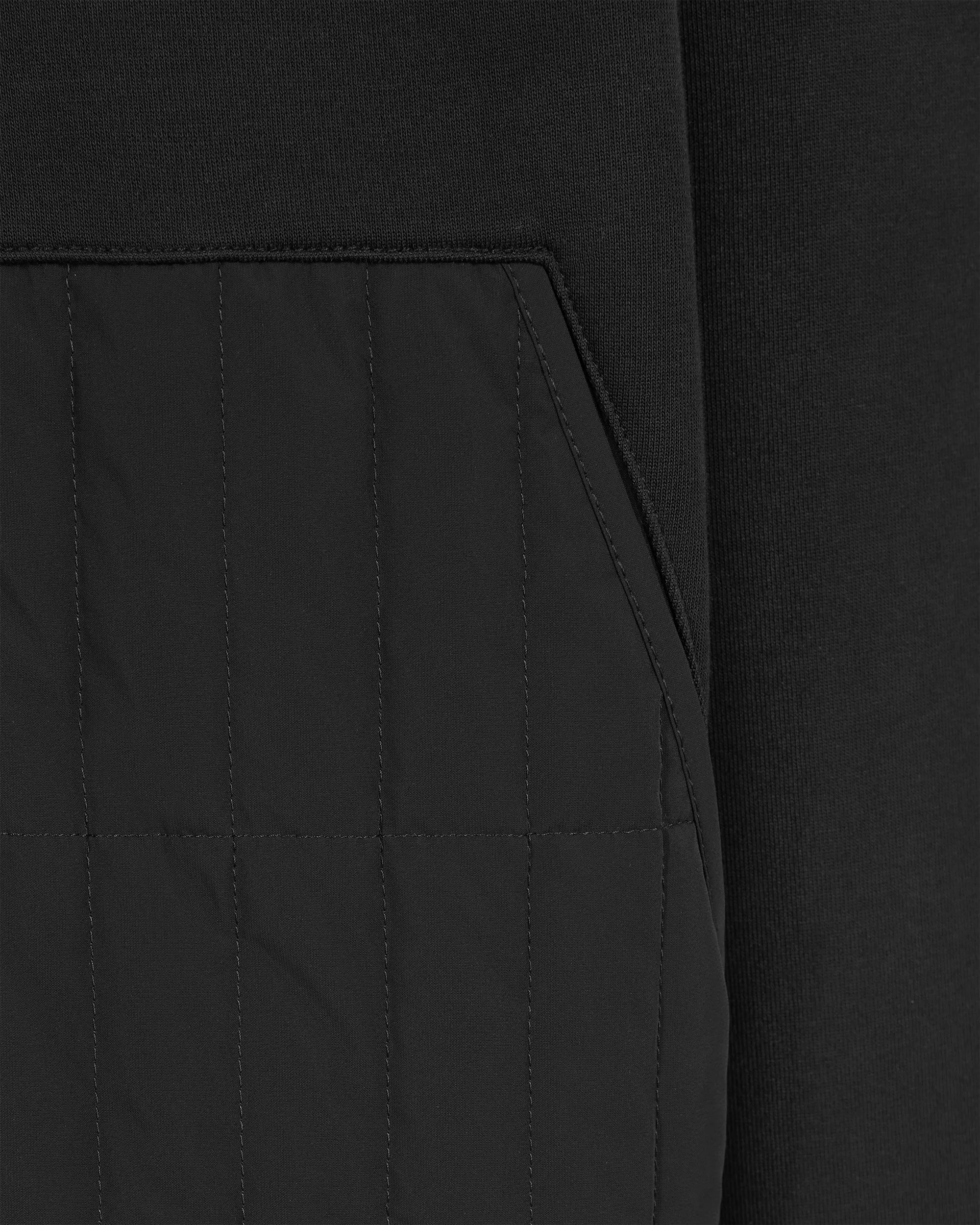 Cruz Zip Up Hybrid Vertical Quilt Hoodie - Lightweight & Stylish Jacket for Men & Women - Perfect for Outdoor Activities, Hiking & Casual Wear