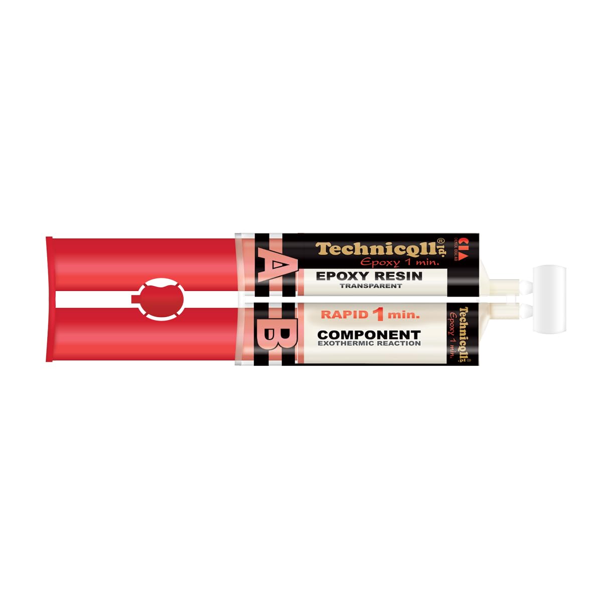 Fast-Drying Clear Epoxy Adhesive Glue for Metal, Glass, Ceramic, Porcelain & Plastic - Strong Bonding for DIY Crafts, Home Repairs & Industrial Applications