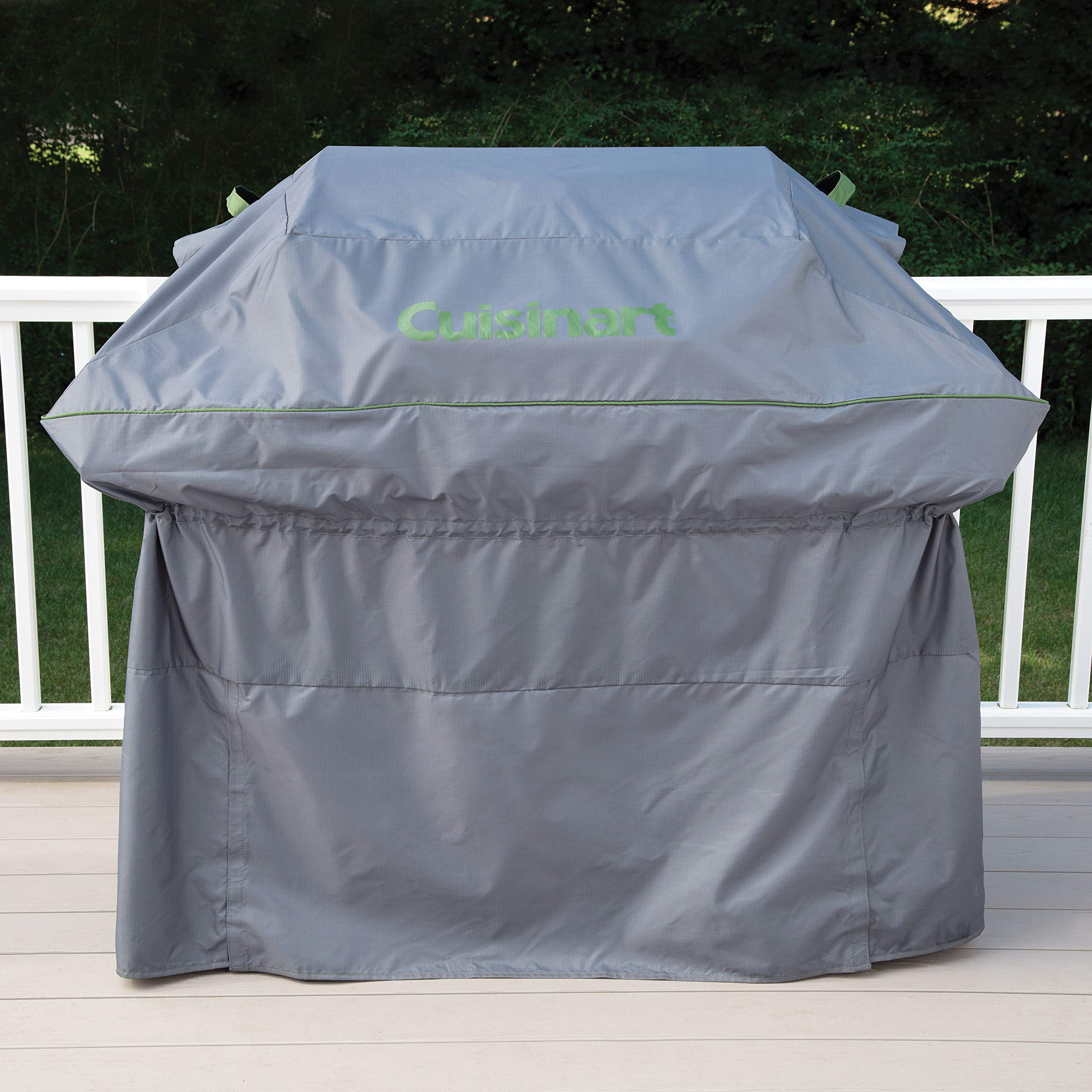 Cuisinart CGC-810 Premium Lightweight Grill Cover for Outdoor BBQ - Size 60, Weather-Resistant Grey Fabric - Perfect for Gas & Charcoal Grills, Patio & Backyard Use