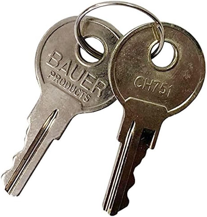 Gordon Glass® CH751 Replacement Keys (2-Pack) for Truck Caps & Camper Shells - Rust Protection