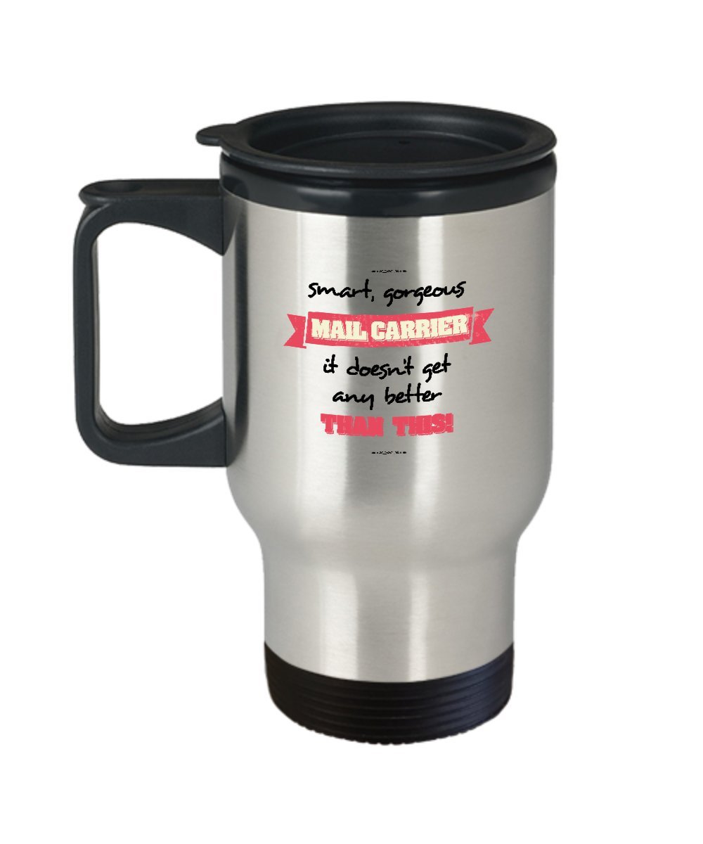 14 Oz Stainless Steel Travel Coffee Mug - Perfect Gift for Mail Carriers & Postmen - Insulated Smart Design - Ideal for Office, Commute & Outdoor Use