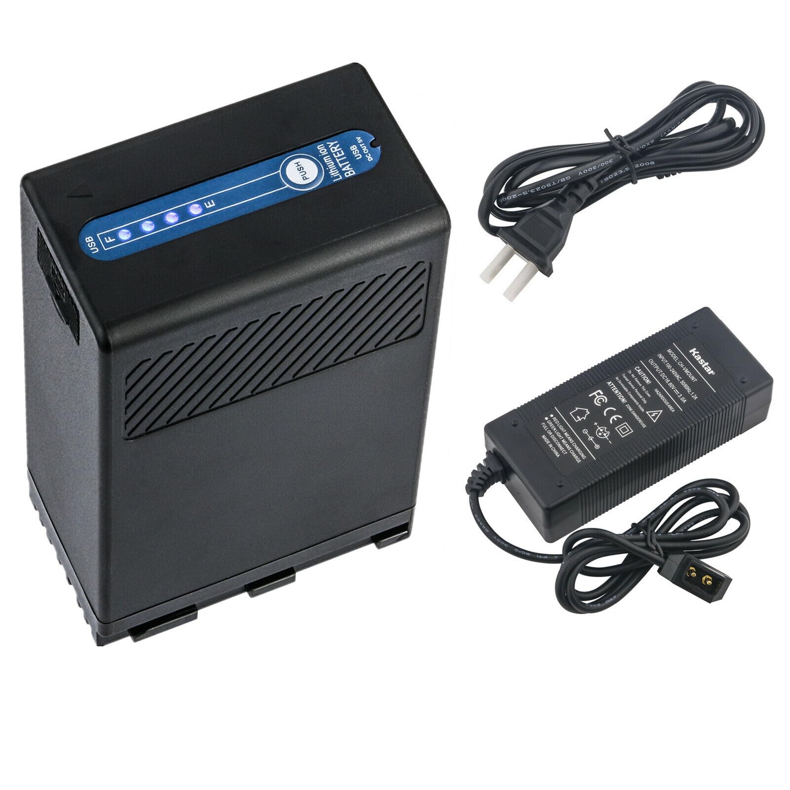 Kastar BP-A68 Battery & D-Tap Fast Charger - Compatible with Canon BP-A30/60/65/68/90, US0870C002 Battery & CG-A10/A20 Charger for Canon C500 EF Mount 4K Cinema Camera - Perfect for Professional Filmmaking & On-Location Shooting
