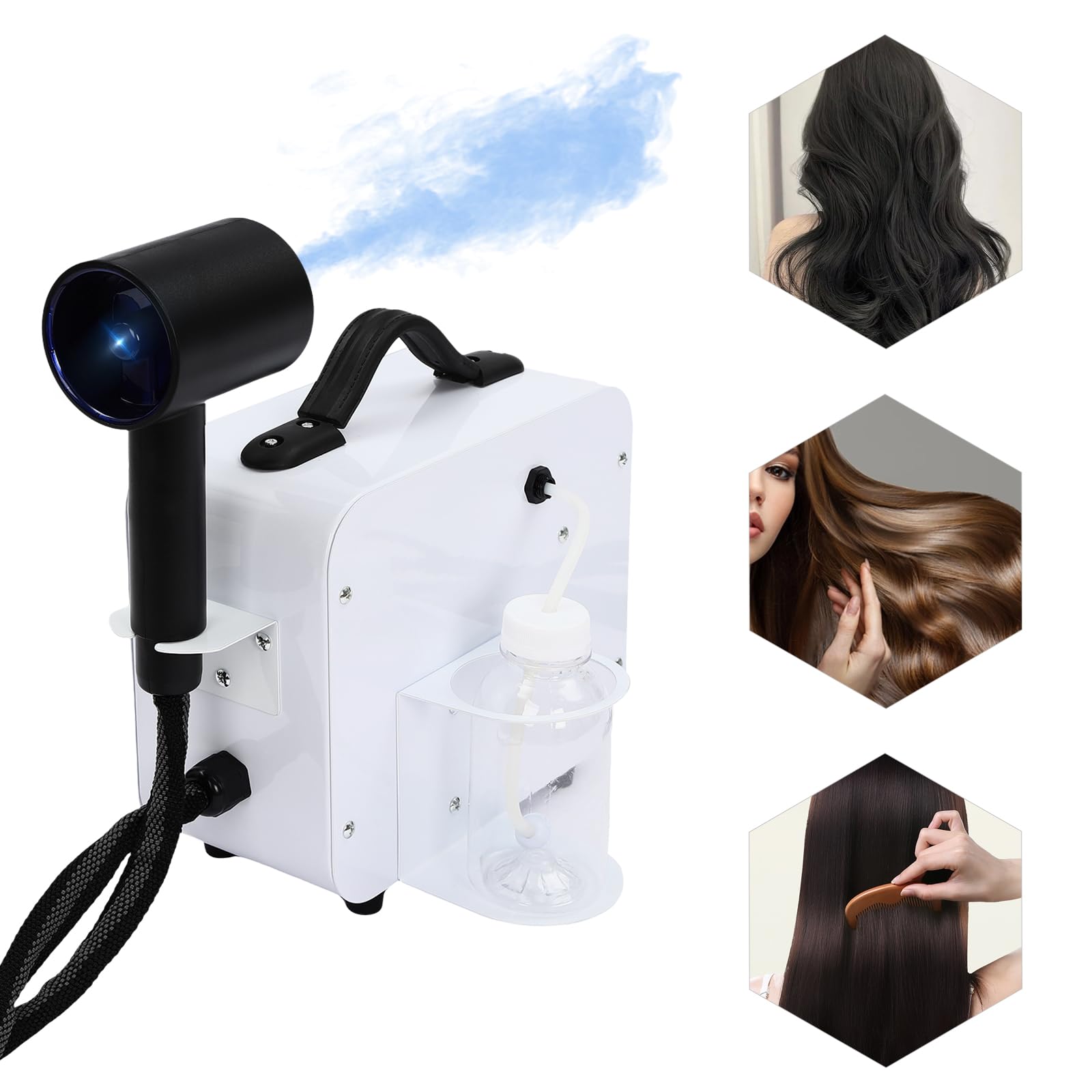 Professional Nano Hair Steamer Gun - Multifunctional Hair & Face Moisturizing Humidifier for Salon & Home Use | Hair Styling, Deep Conditioning & Skin Care Tool