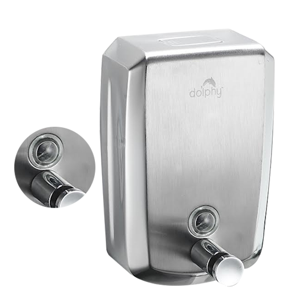 Dolphy Premium Stainless Steel Soap Dispenser - Touchless Automatic Liquid Soap Dispenser for Kitchen, Bathroom, or Office - Modern & Hygienic Hand Soap Dispenser with 300ml Capacity