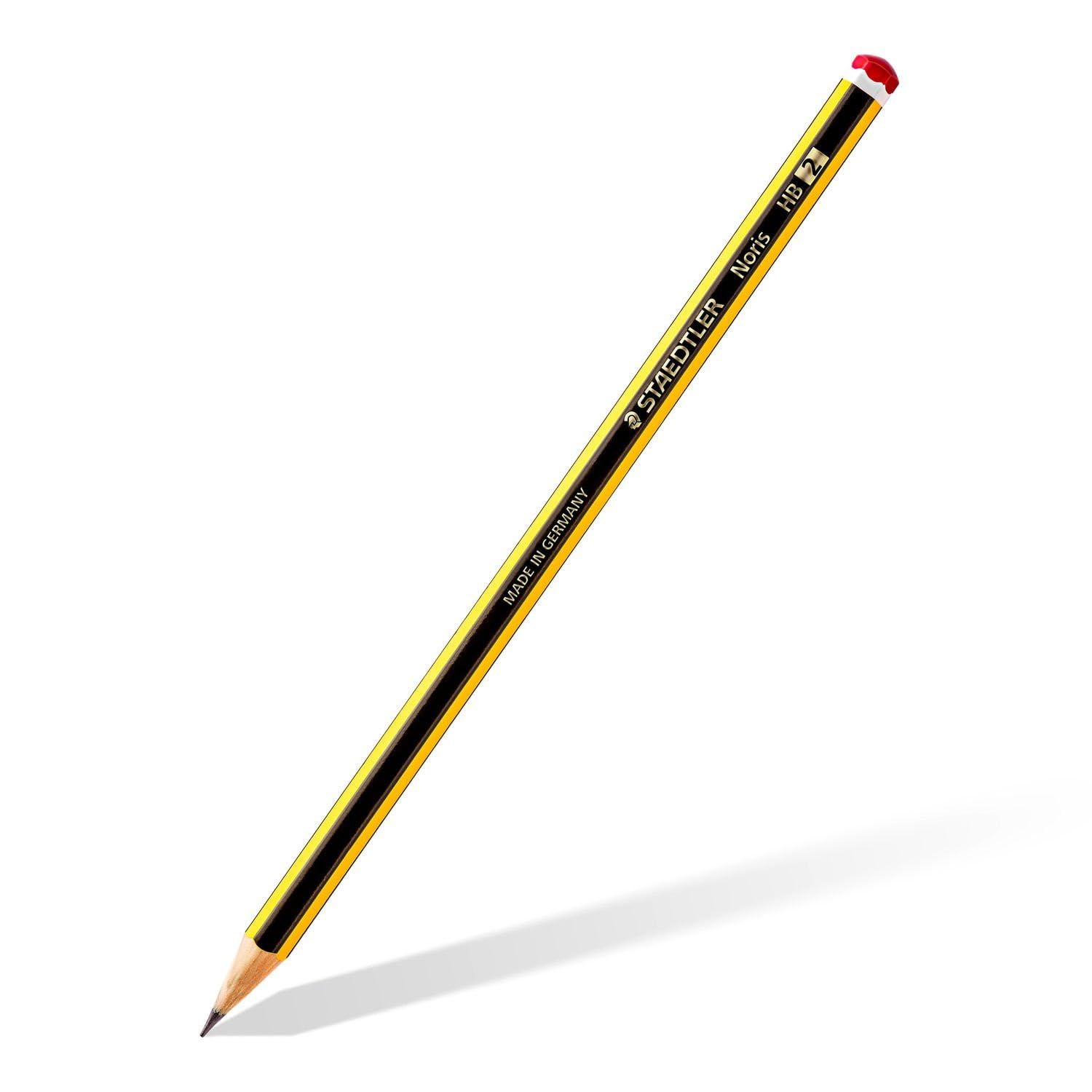 Staedtler Noris HB Black Pencils - Pack of 10 - Premium Quality for School, Office & Sketching - Perfect for Writing, Drawing & Shading