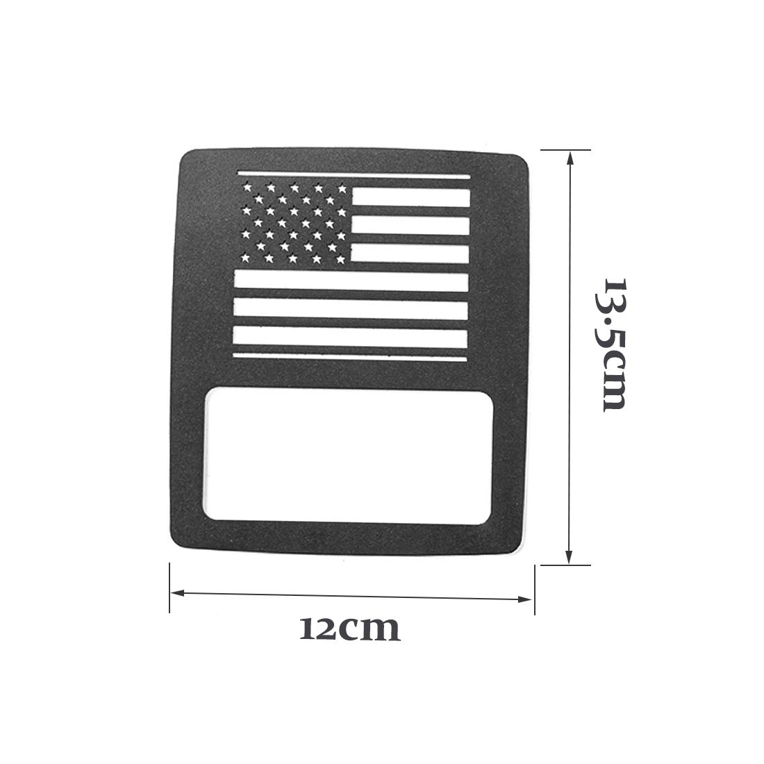 Jeep Wrangler JL & Unlimited Sport US Flag Taillight Covers - Durable Rear Lamp Guard Protector (1 Pair) for Off-Roading & Night Driving Safety