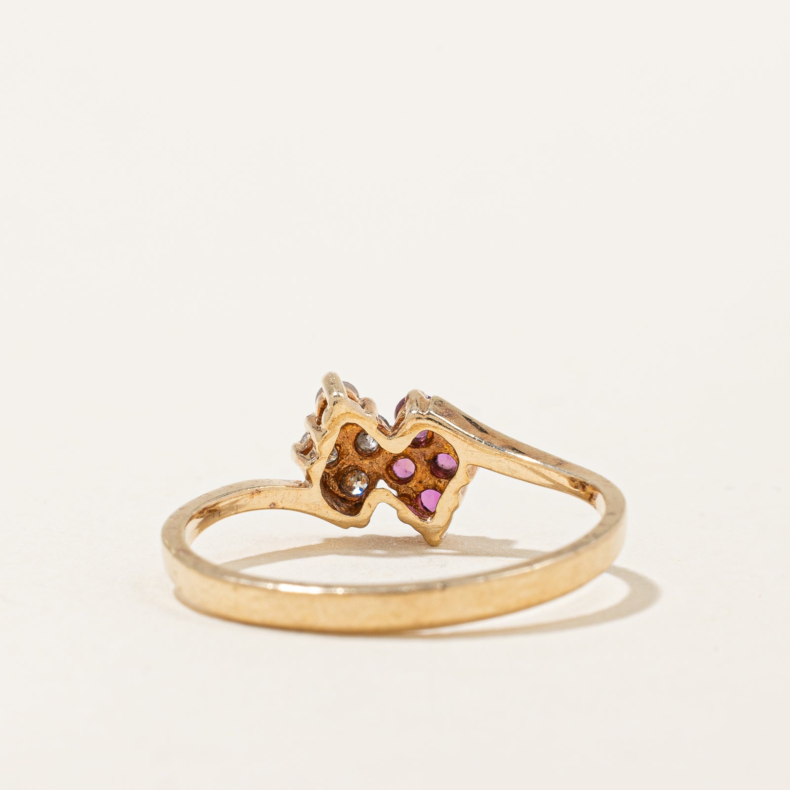 Ruby & Diamond Cluster Ring - 0.14ctw Ruby & 0.10ctw Diamonds | Size 6 | Elegant Jewelry for Women | Perfect for Weddings, Anniversaries & Special Occasions