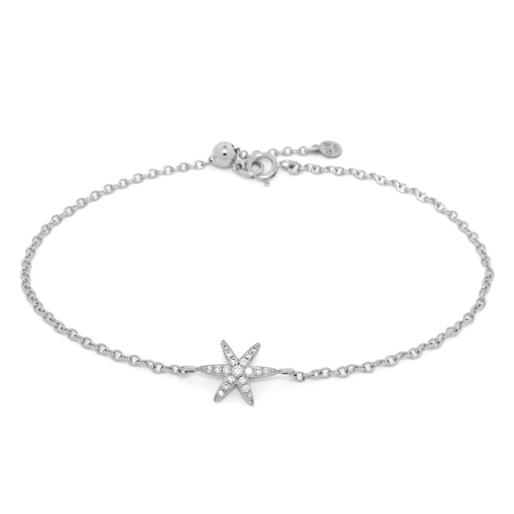 Diamond Pave Star Bracelet for Women - 14K Gold Plated Elegant Star Charm Bracelet | Perfect for Gifts, Parties, and Special Occasions