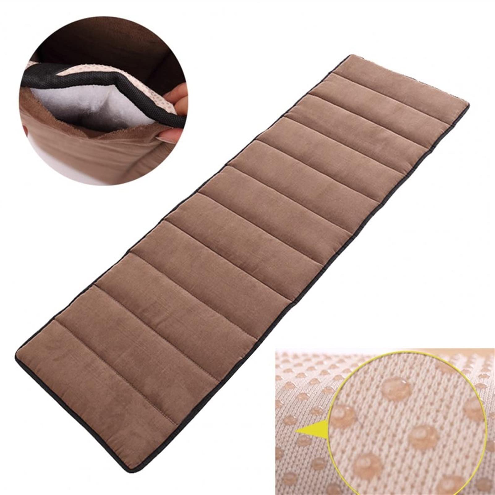 Foldable Sun Lounger Cushion - Waterproof Outdoor Chair Pad with Anti-Slip Bottom, Thick Soft Recliner Sofa Mat for Patio, Garden, Poolside & Beach Relaxation | Perfect for Backyard, Deck and Vacation Use