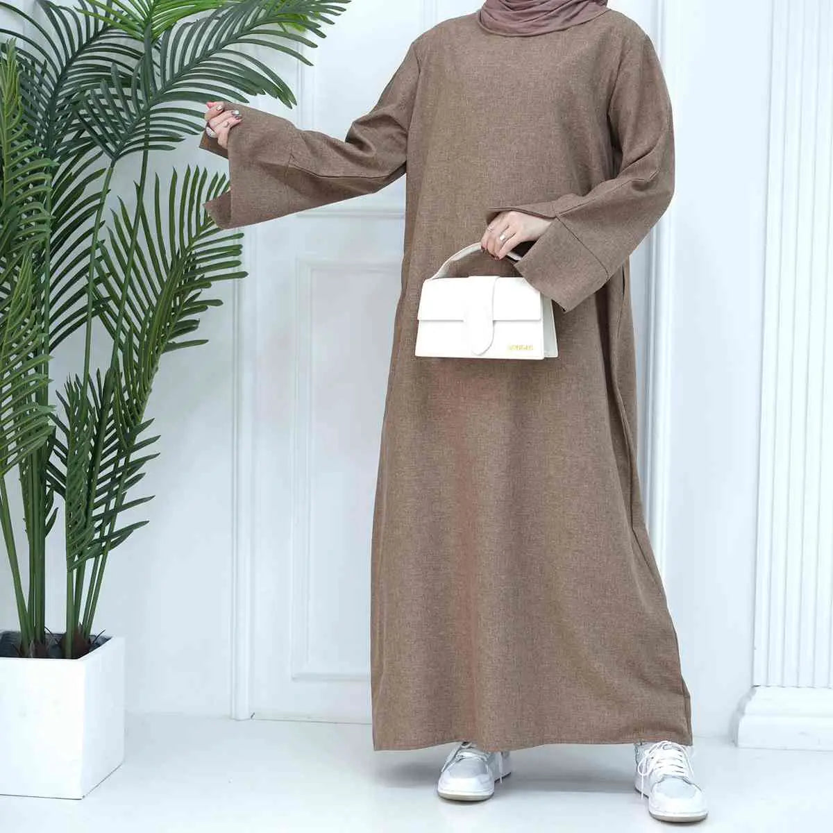 Turkish Loose Abaya Dress for Women - Comfortable Daily Wear Islamic Modest Clothing for Prayer, Mosque & Casual Outfits
