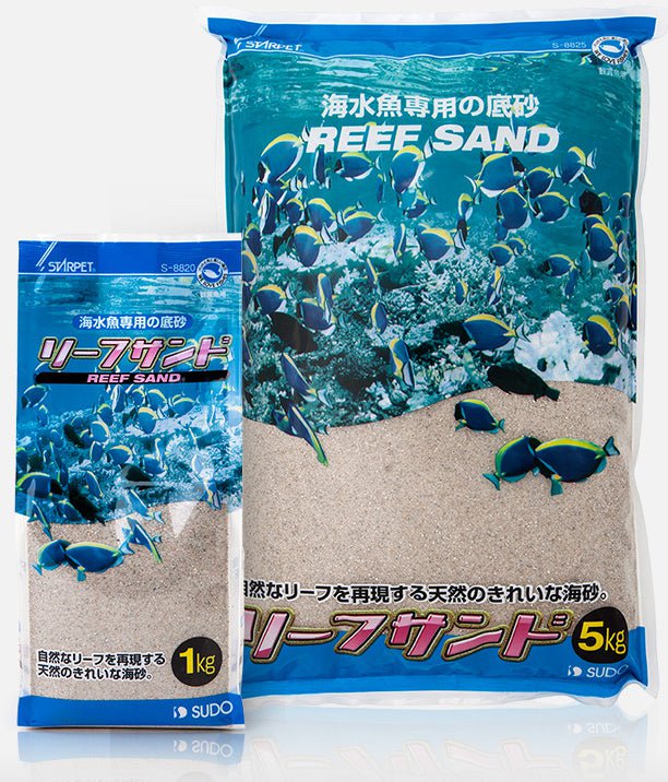 SUDO S 8825 Natural Reef Sand for Aquariums - 5KG (11 lbs) | Marine Saltwater Fish Tank Substrate | Perfect for Coral, Live Rock & Saltwater Aquascaping