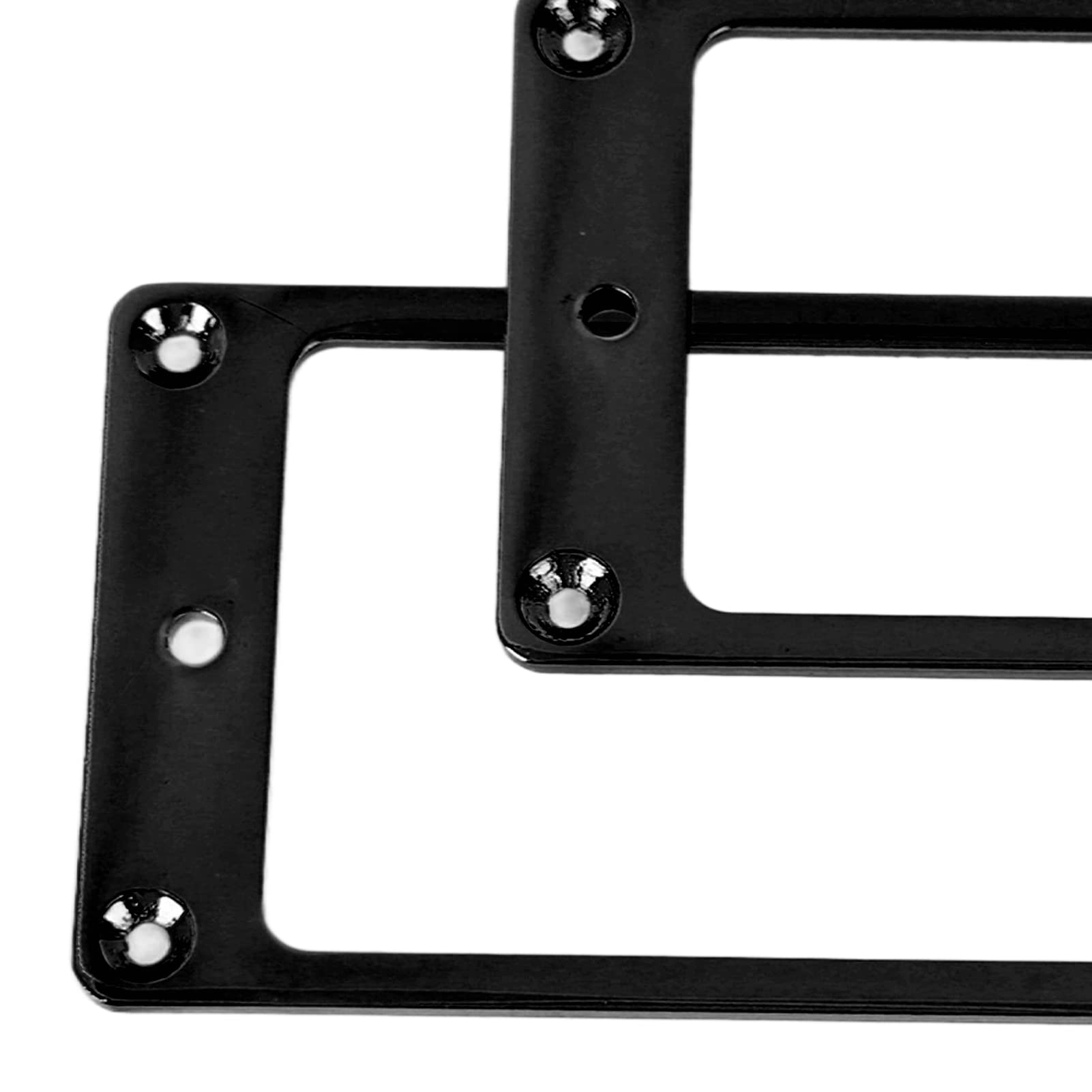 2Pcs Black Humbucker Pickup Mounting Rings for Electric Guitar - Metal Replacement Pickup Frames for Humbucker Pickups - Perfect for Guitar Repair, Upgrades & DIY Projects