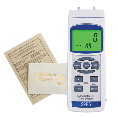 Certified Digital Manometer - High Accuracy Pressure Gauge for HVAC, Automotive & Industrial Use | Perfect for HVAC Technicians, Mechanics & Engineers