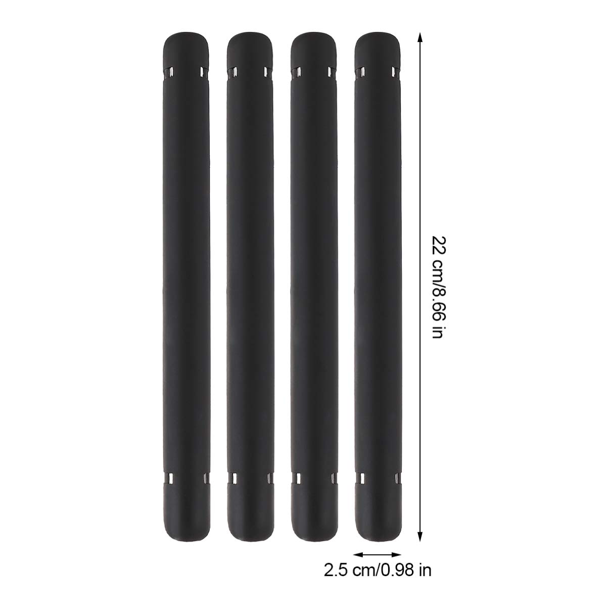 BESPORTBLE 4 Sets Bike Chain Stickers - Bicycle Chainstay Frame Protector Covers, Anti-Scratch Cycling Decals (Black) - Perfect for Mountain Bikes, Road Bikes & Commuter Bikes